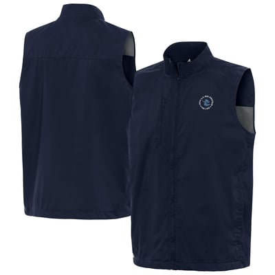 Men's 2026 U.S. Mid-Amateur Antigua Navy Brisk Full-Zip Vest