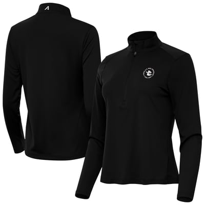 Women's 2026 U.S. Mid-Amateur Antigua Black Tribute Half-Zip Pullover Top