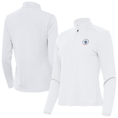 Women's 2026 U.S. Mid-Amateur Antigua White Tribute Half-Zip Pullover Top