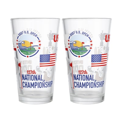 2027 U.S. Open  Scatter Print 16oz. Pint Glass Two-Pack