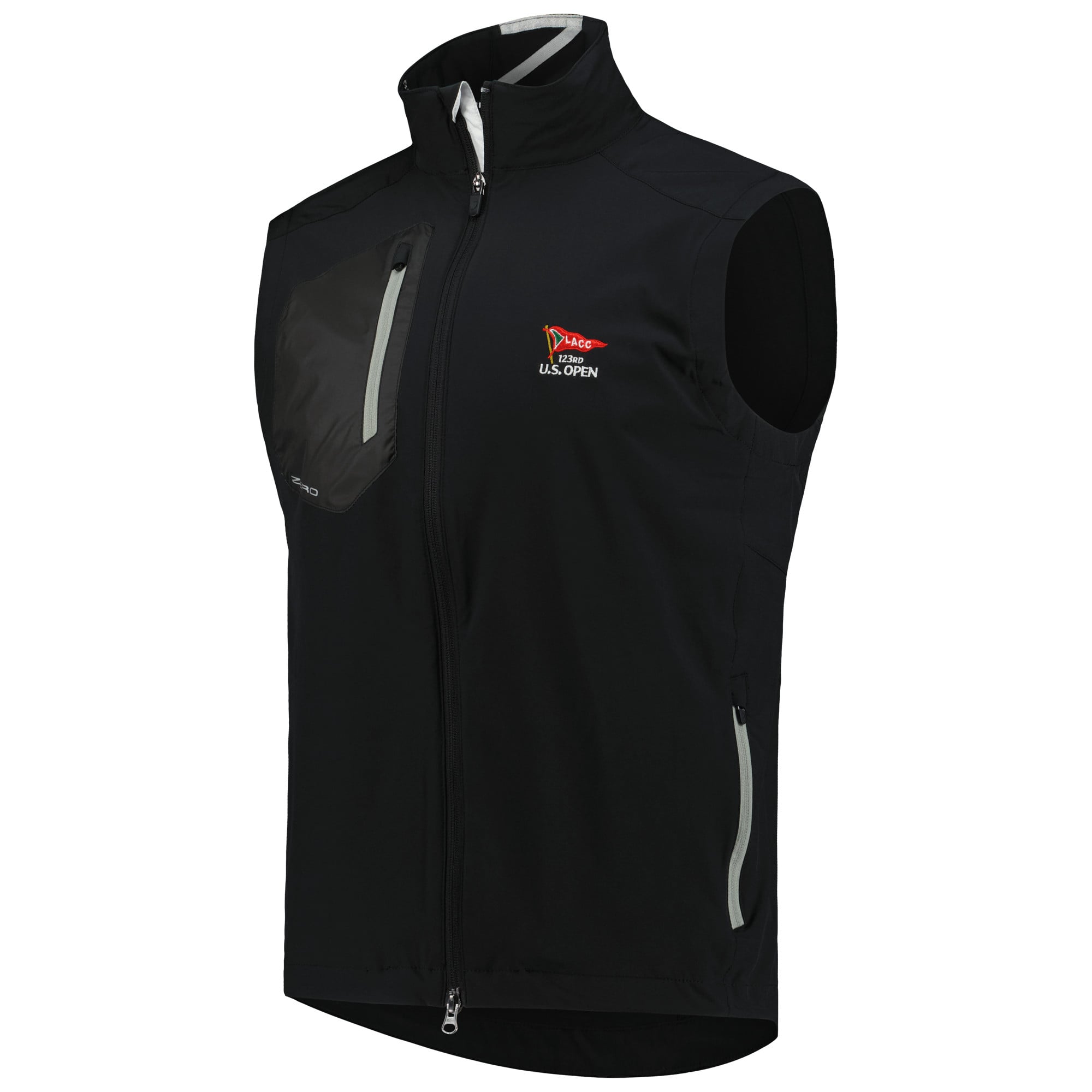 Men's 2023 U.S. Open Zero Restriction Black Z700 Full-Zip Vest