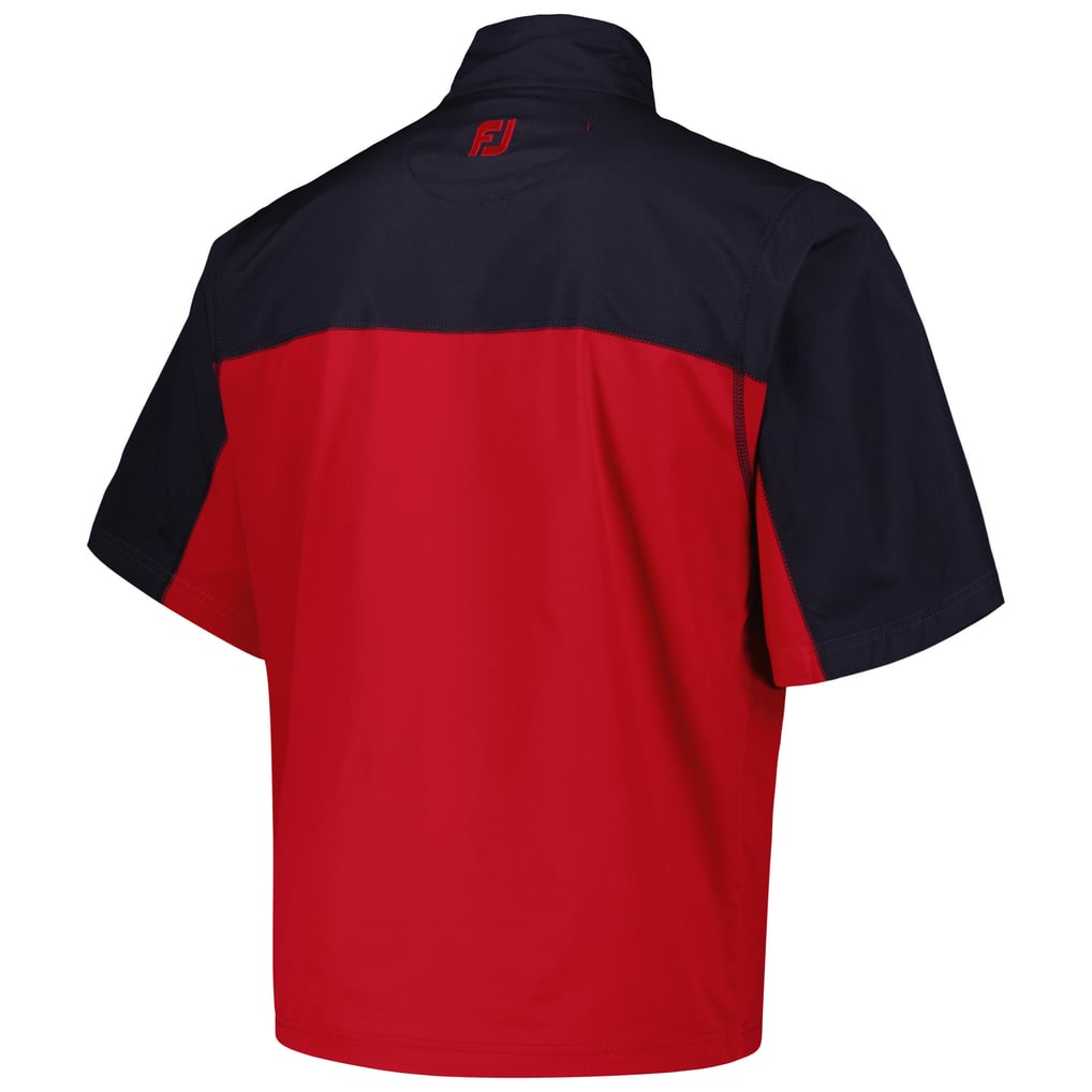 Gilet FootJoy Performance Golf - Mi-zippé, Taille XL, Couleur Corail, En Nylon Stretch