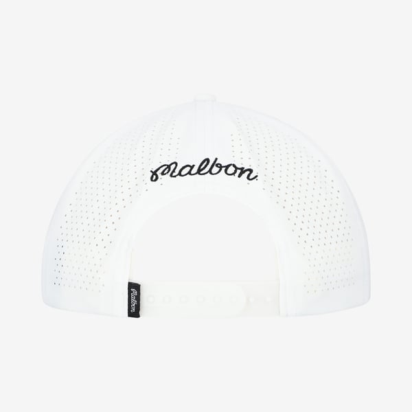 Malbon Golf Cap White Baseball Hat Unisex Unisex Malbon Golf White THE PLAYERS Bucket Seal Rope  main image 4