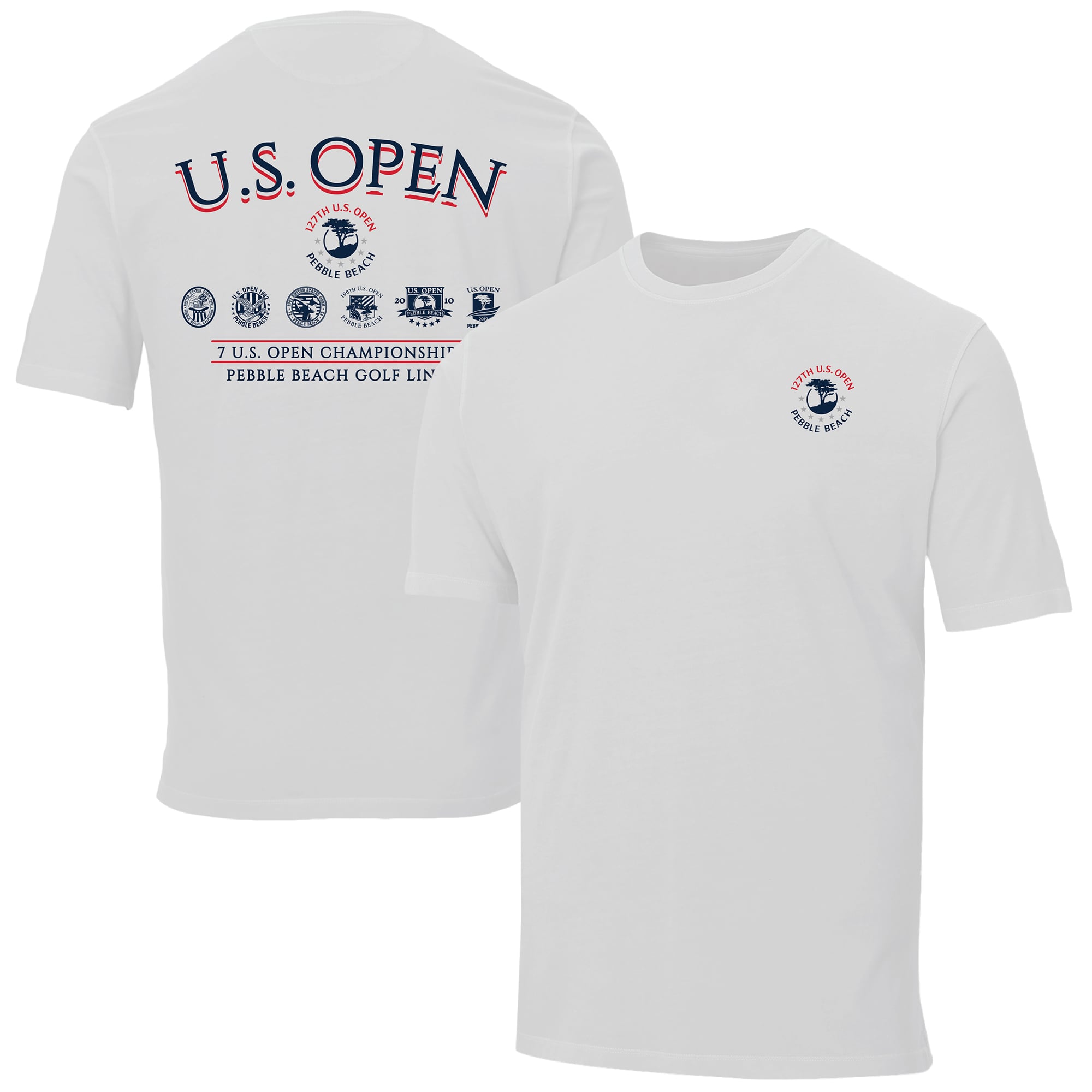 Men's 2027 U.S. Open Ahead White Chapman Crest T-Shirt