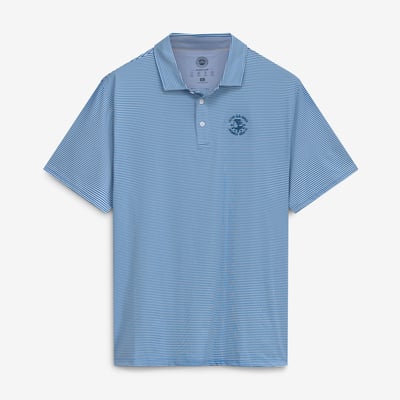 Men's 2027 U.S. Open Flag & Anthem  Blue Naples Performance Polo