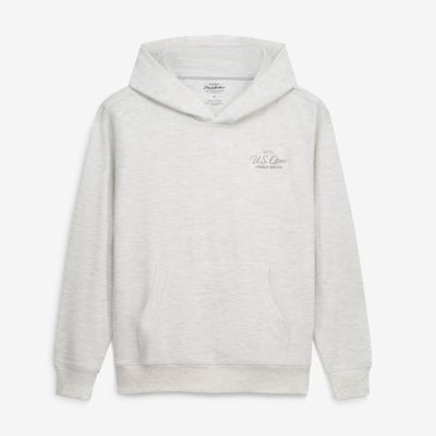 Women's 2027 U.S. Open Flag & Anthem  Cream Summit Super Soft Waffle Hoodie