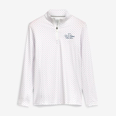 Women's 2027 U.S. Open Flag & Anthem  White Montrose Performance Quarter-Zip Pullover
