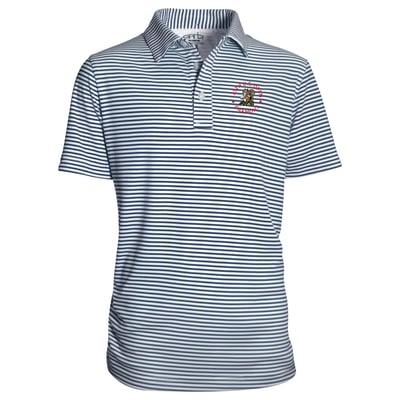 Youth 2025 U.S. Open  Garb Royal Carson Stripe Polo