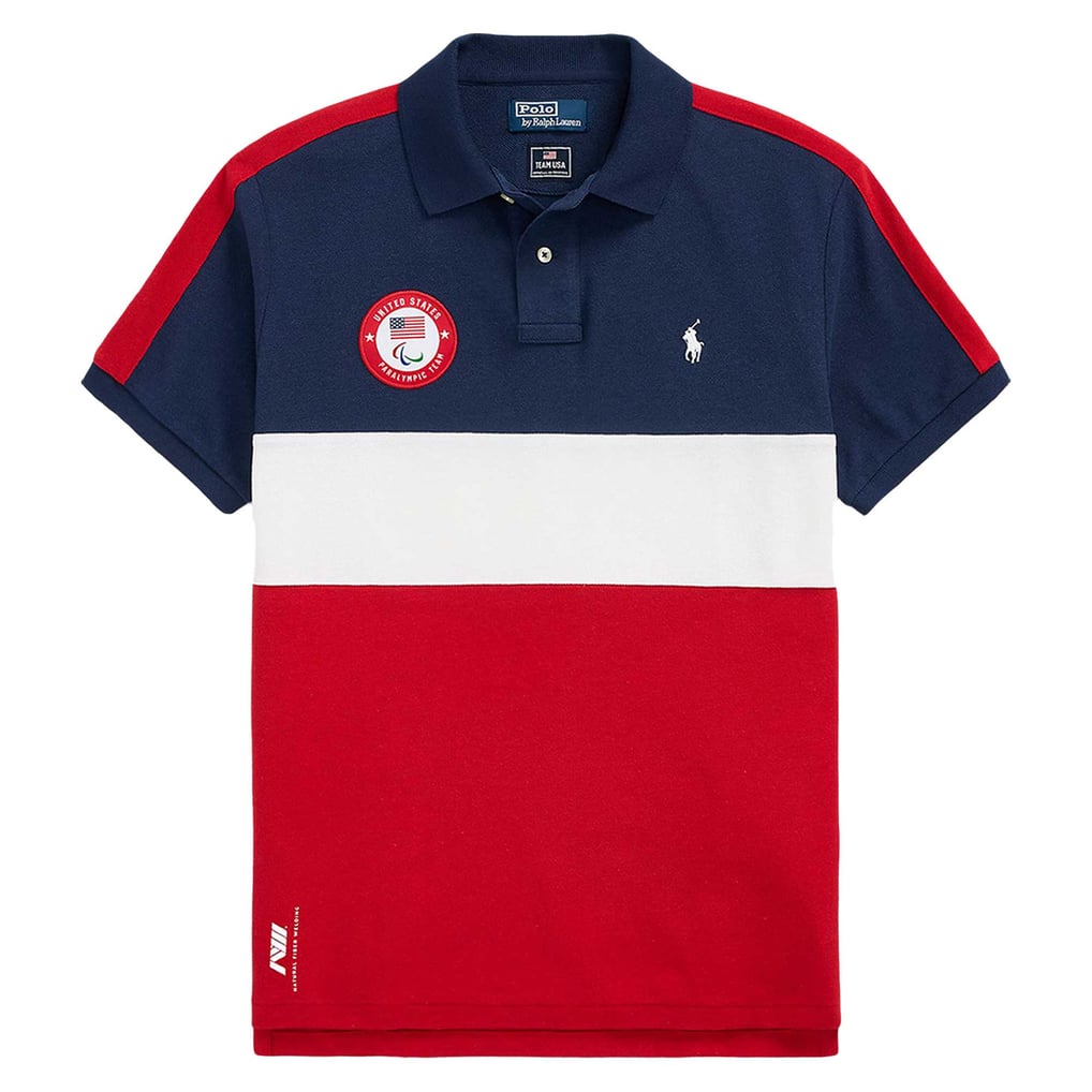 T-shirt Lauren Ralph Lauren Color Block Blanc/noir/rouge Taille L – Occasion Très Bon état, Manches Courtes