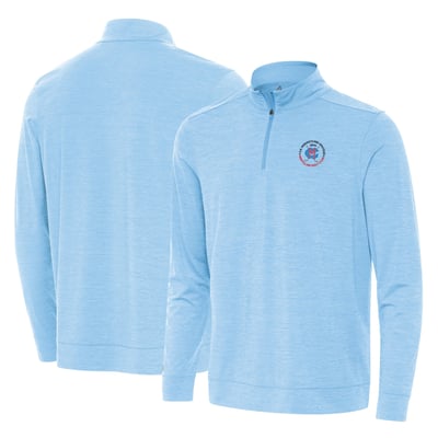 Men's 2026 U.S. Women's Mid-Amateur Antigua Light Blue Bright Quarter-Zip Pullover