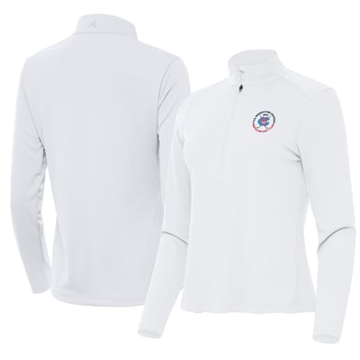 Women's 2026 U.S. Women's Mid-Amateur Antigua White Tribute Half-Zip Pullover Top