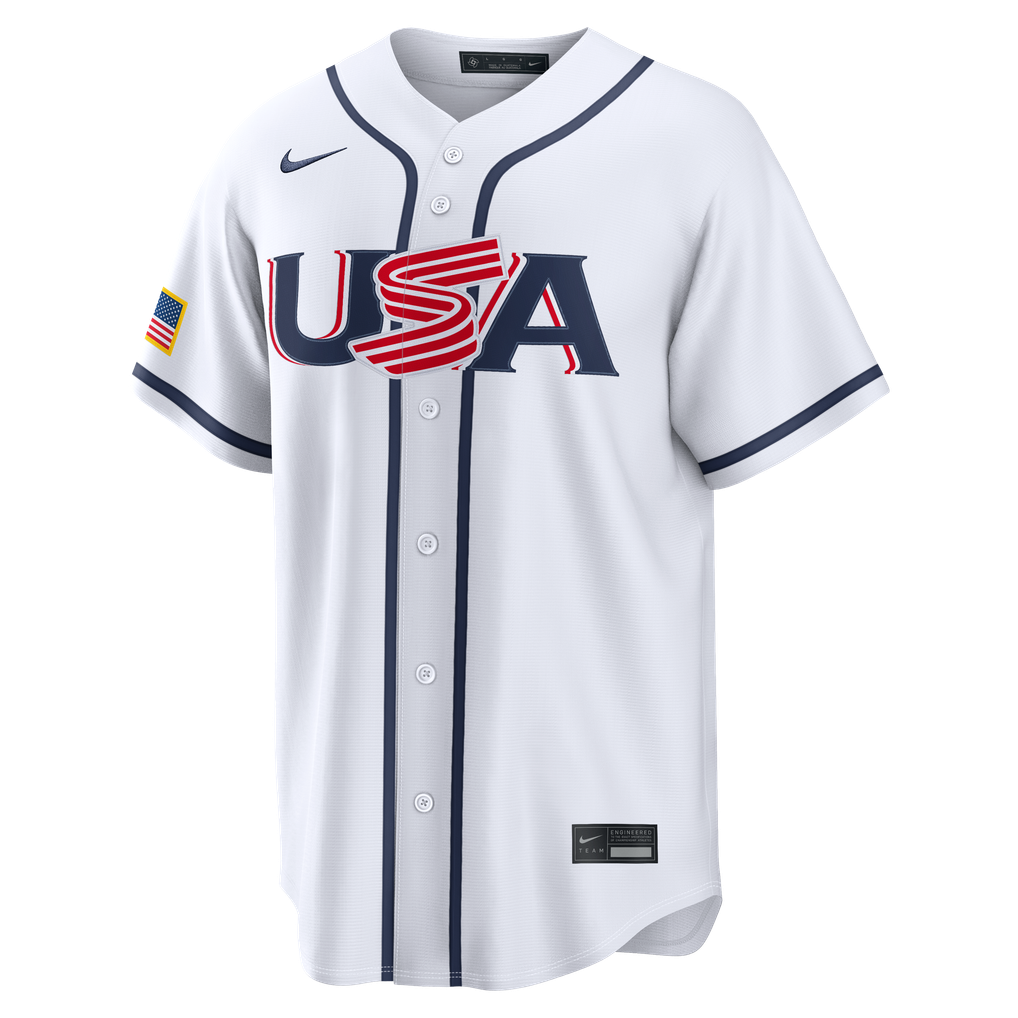 Cal Raleigh USA Baseball Nike 2026 World Baseball Classic Home Stadium ...