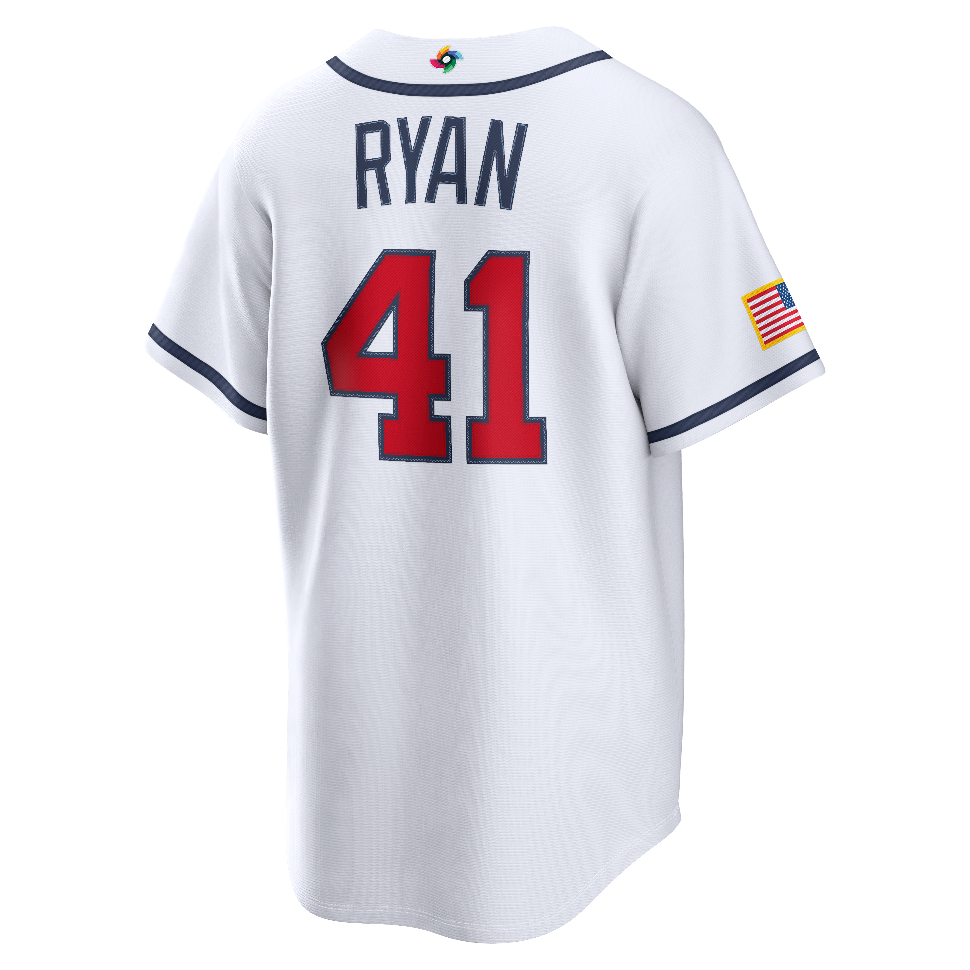 Men's Nike Joe Ryan White USA Baseball 2026 World Classic Home Stadium Jersey