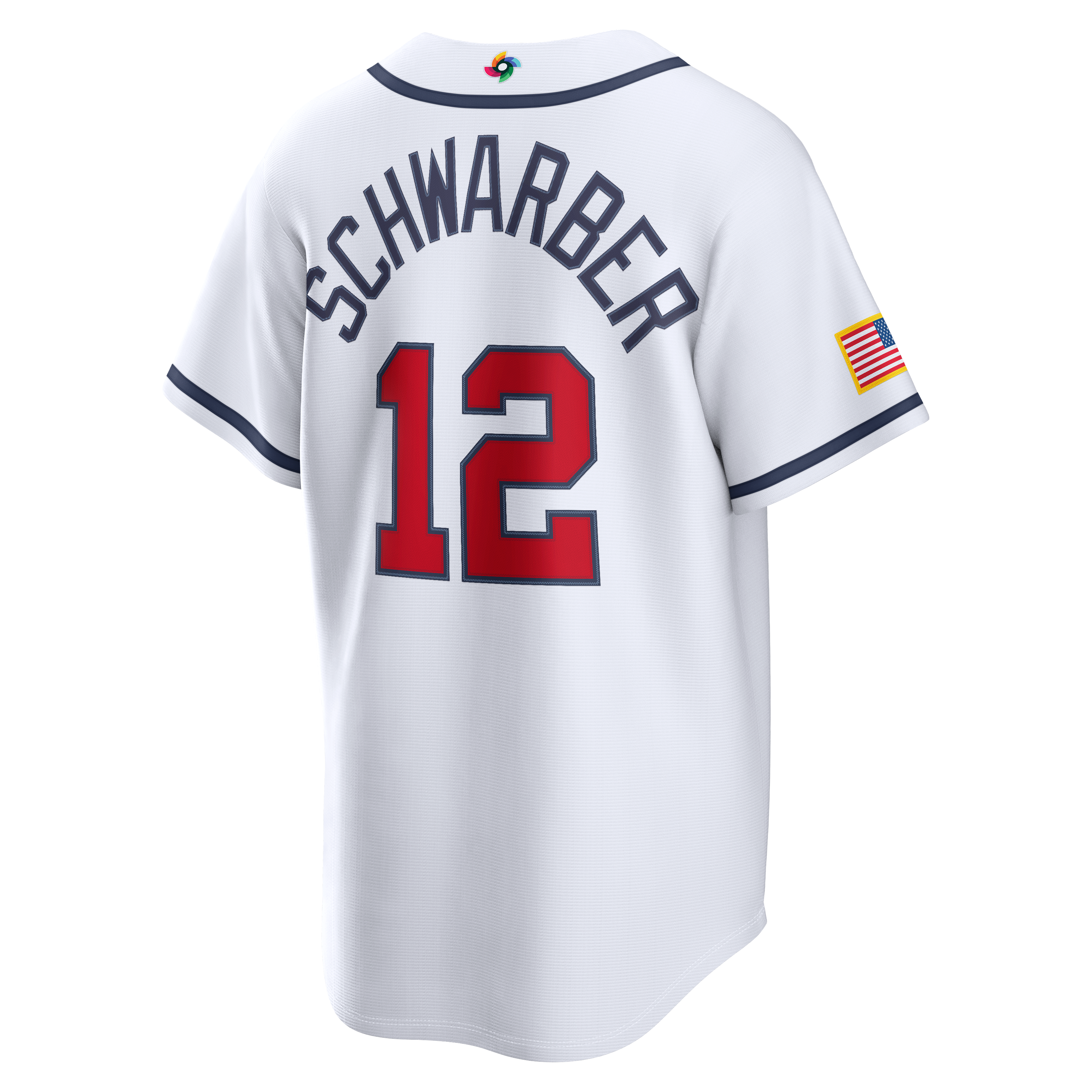 Men's Nike Kyle Schwarber White USA Baseball 2026 World Classic Home Stadium Jersey