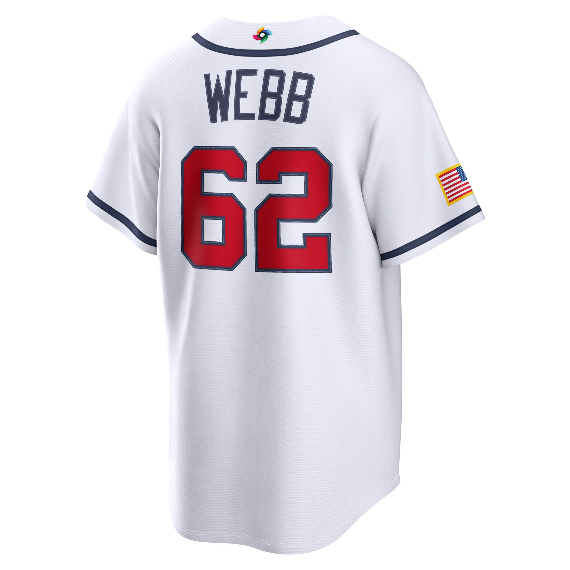 Men's Nike Logan Webb White USA Baseball 2026 World Classic Home Stadium Jersey
