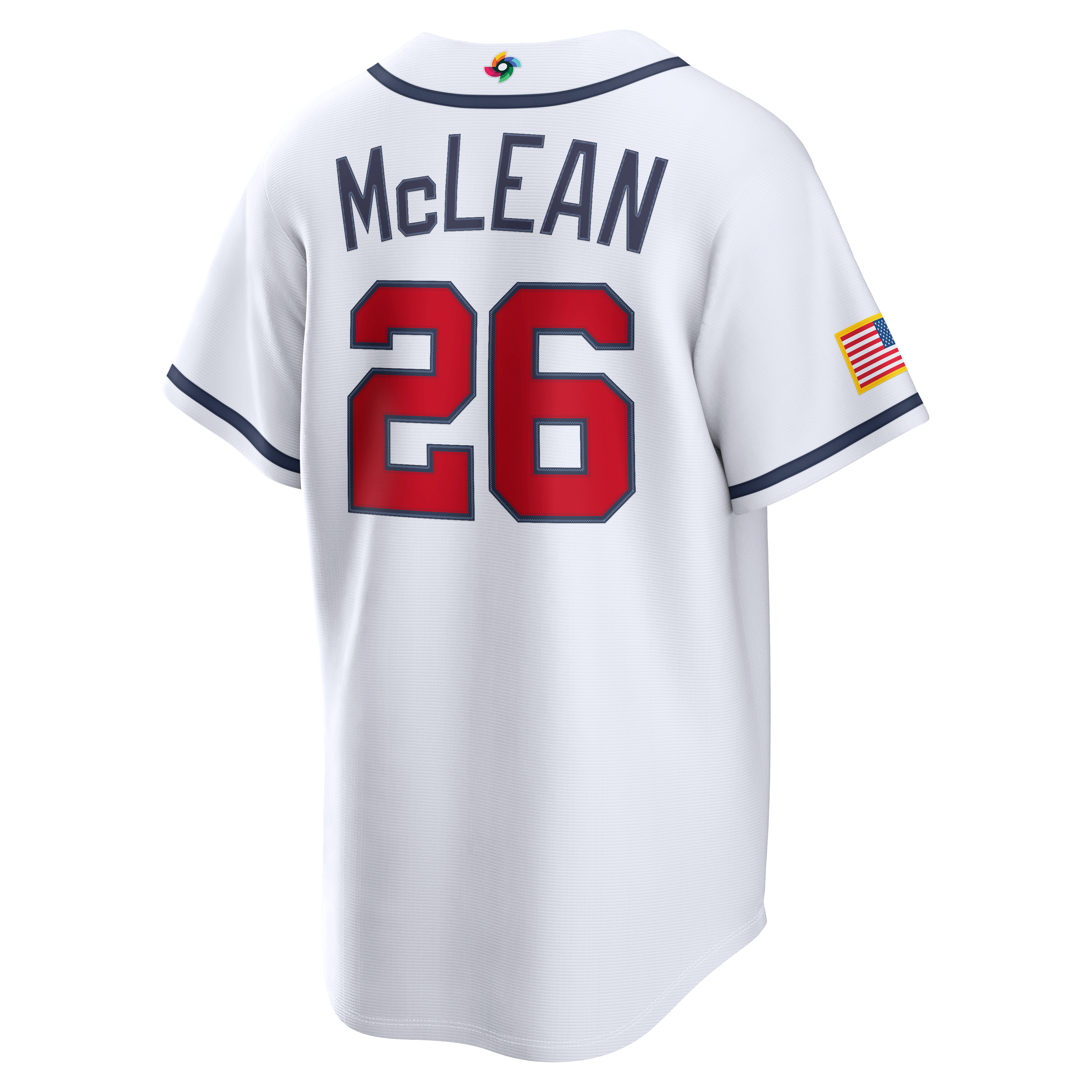 Men's Nike Nolan McLean White USA Baseball 2026 World Classic Home Stadium Jersey
