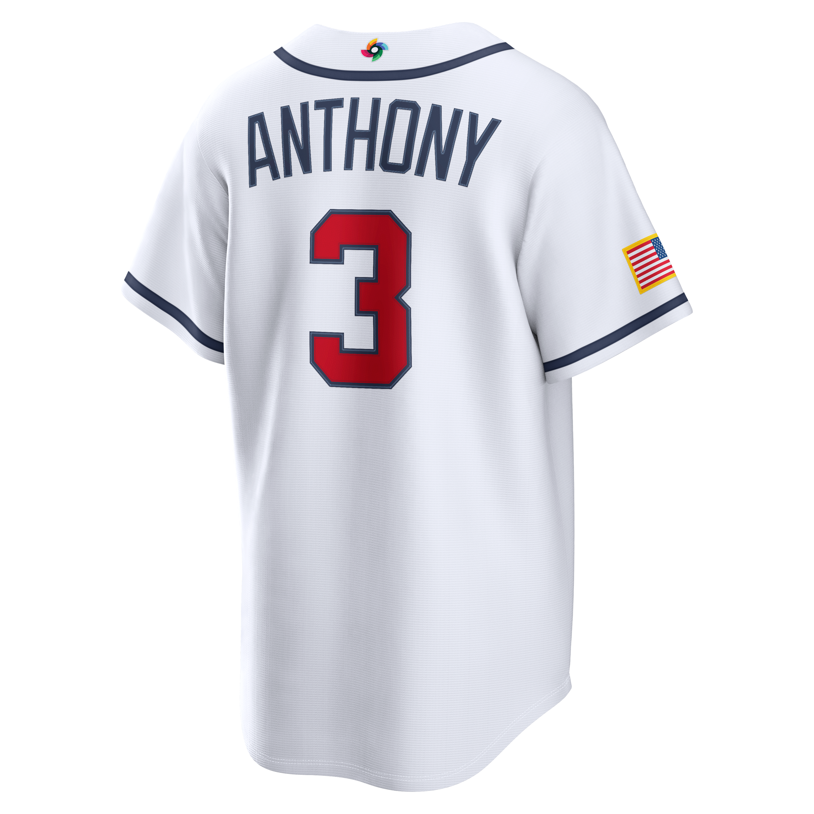 Men's Nike Roman Anthony White USA Baseball 2026 World Classic Home Stadium Jersey