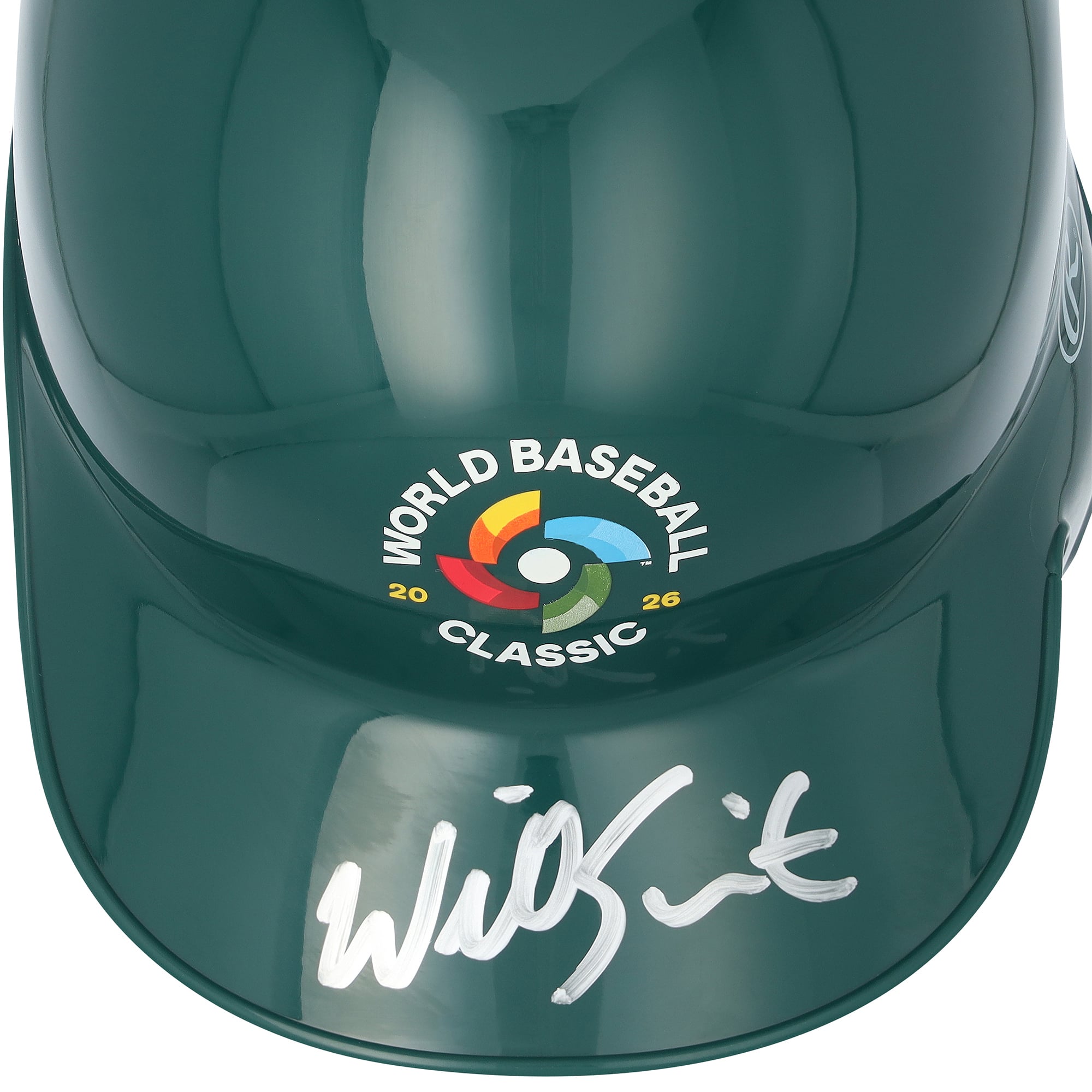 Will Smith USA Baseball Autographed 2026 World Baseball Classic Logo Mini Batting Helmet