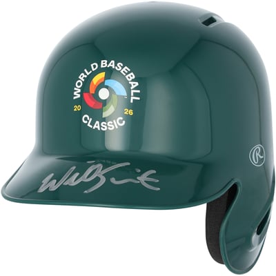 Will Smith USA Baseball Autographed Fanatics Authentic 2026 World Baseball Classic Logo Mini Batting Helmet