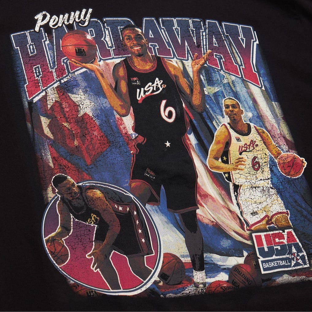 ミッチェルアンドネス ペニー・ハーダウェイ Tシャツ ブラック NBA 