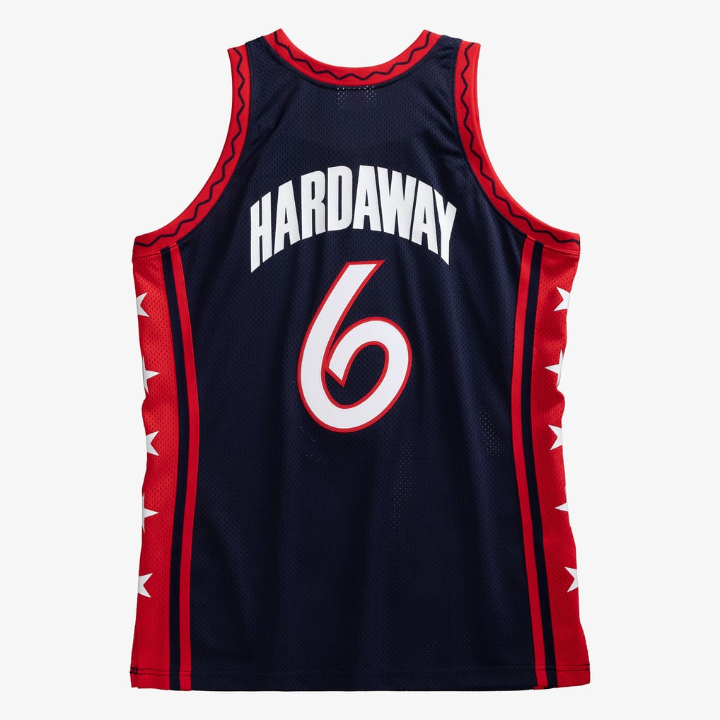 Men's Penny Hardaway Navy USA Basketball 1996 Authentic Player Jersey
