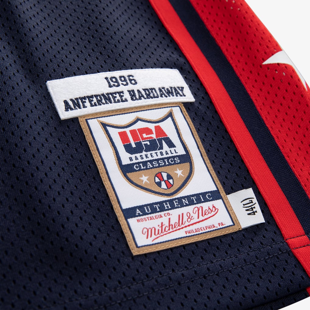 Men's Penny Hardaway Navy USA Basketball 1996 Authentic Player Jersey