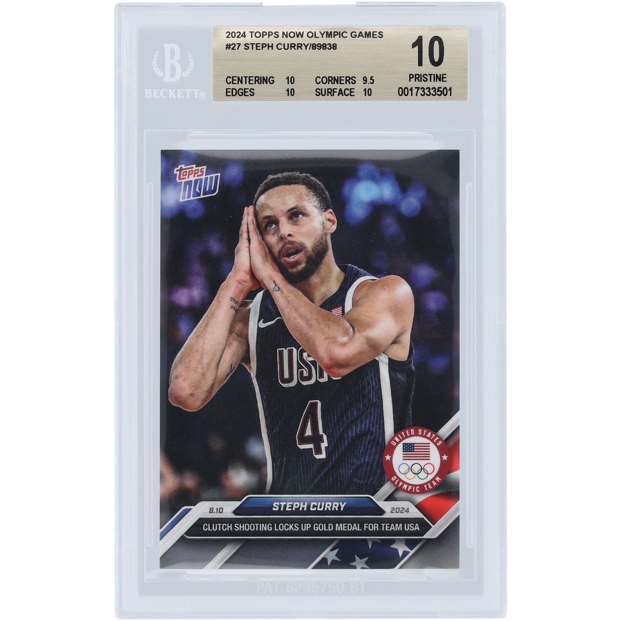 0 Topps Now Olympic Games Stephen USA Olympics 1 Durant Curry 