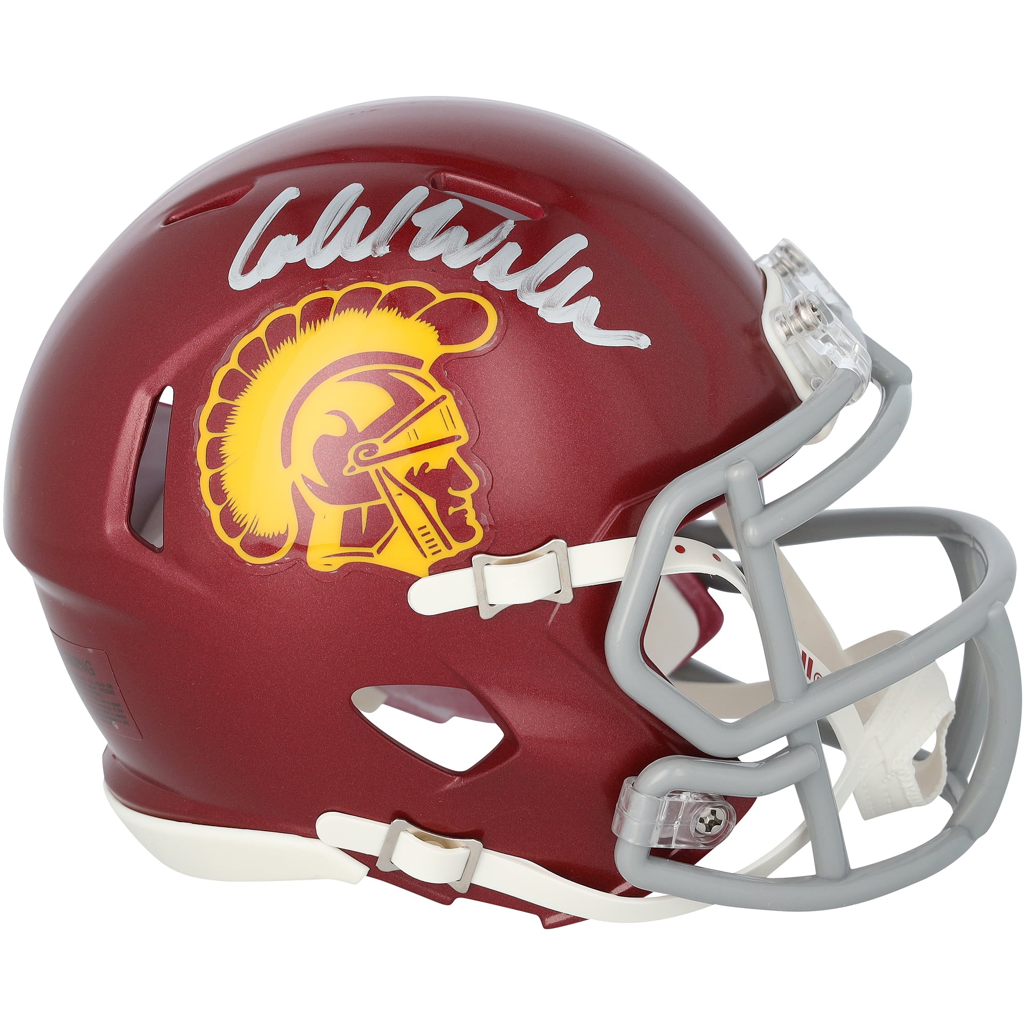 Caleb Williams USC Trojans Autographed Riddell Speed Mini Helmet