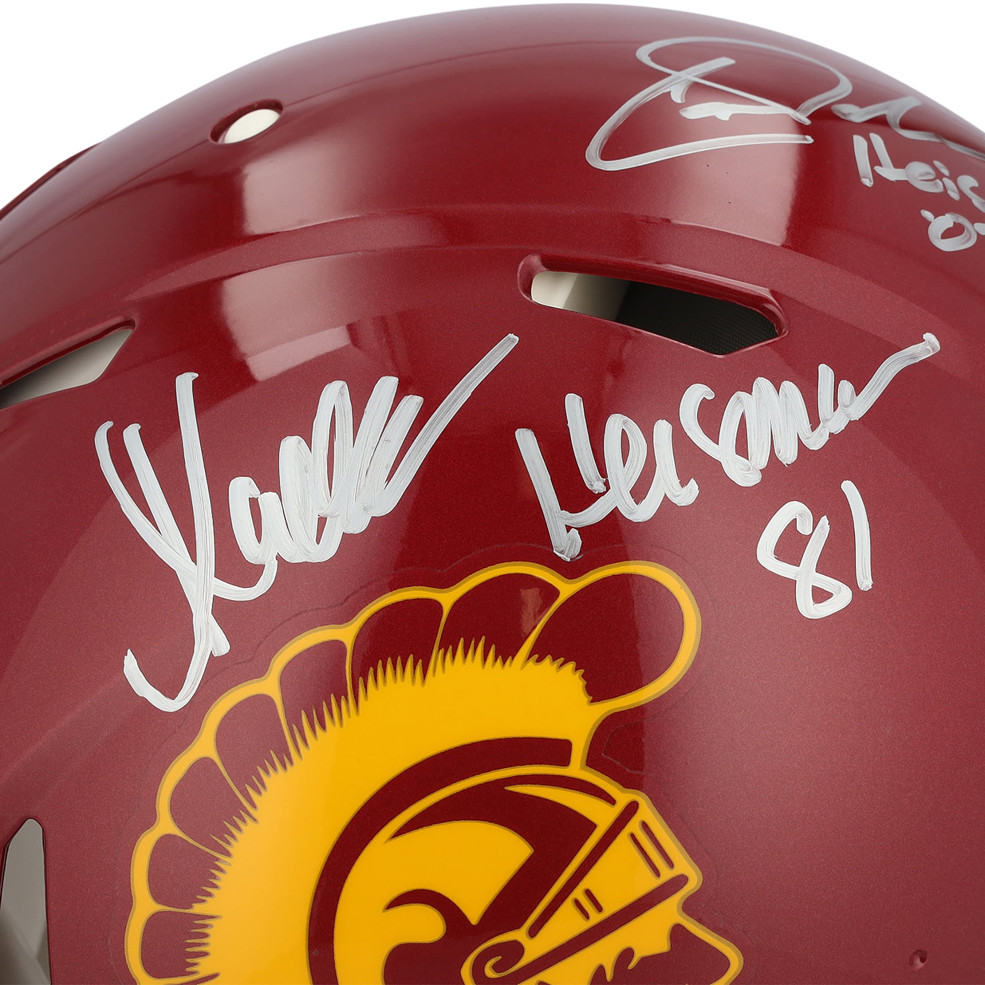 Casque Riddell Speed ​​Authentic autographié par Carson Palmer et Marcus Allen (USC Trojans) avec de multiples inscriptions