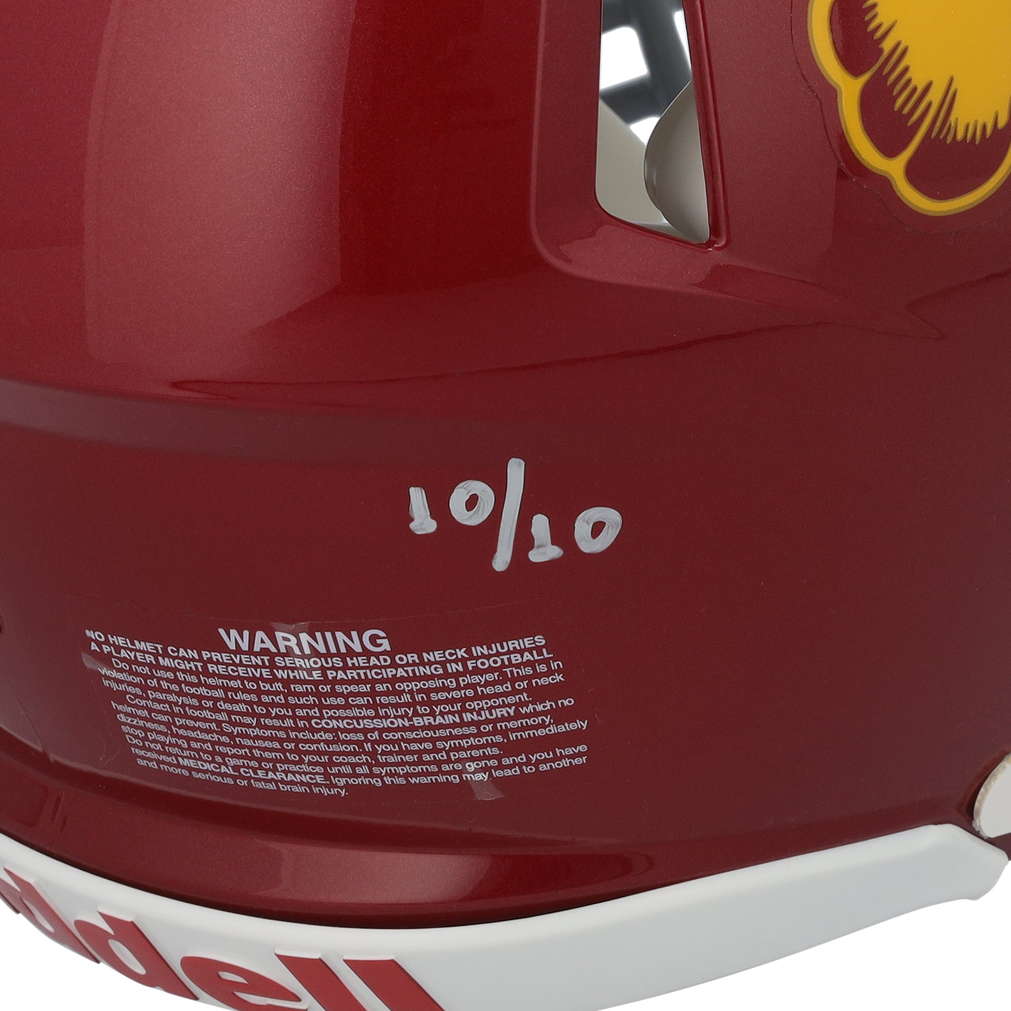 Casque Riddell Speed ​​Authentic autographié par Carson Palmer (USC Trojans) avec inscriptions multiples