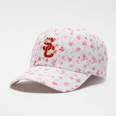 LoveShackFancy USC Trojans Women's Floral Adjustable Hat - White
