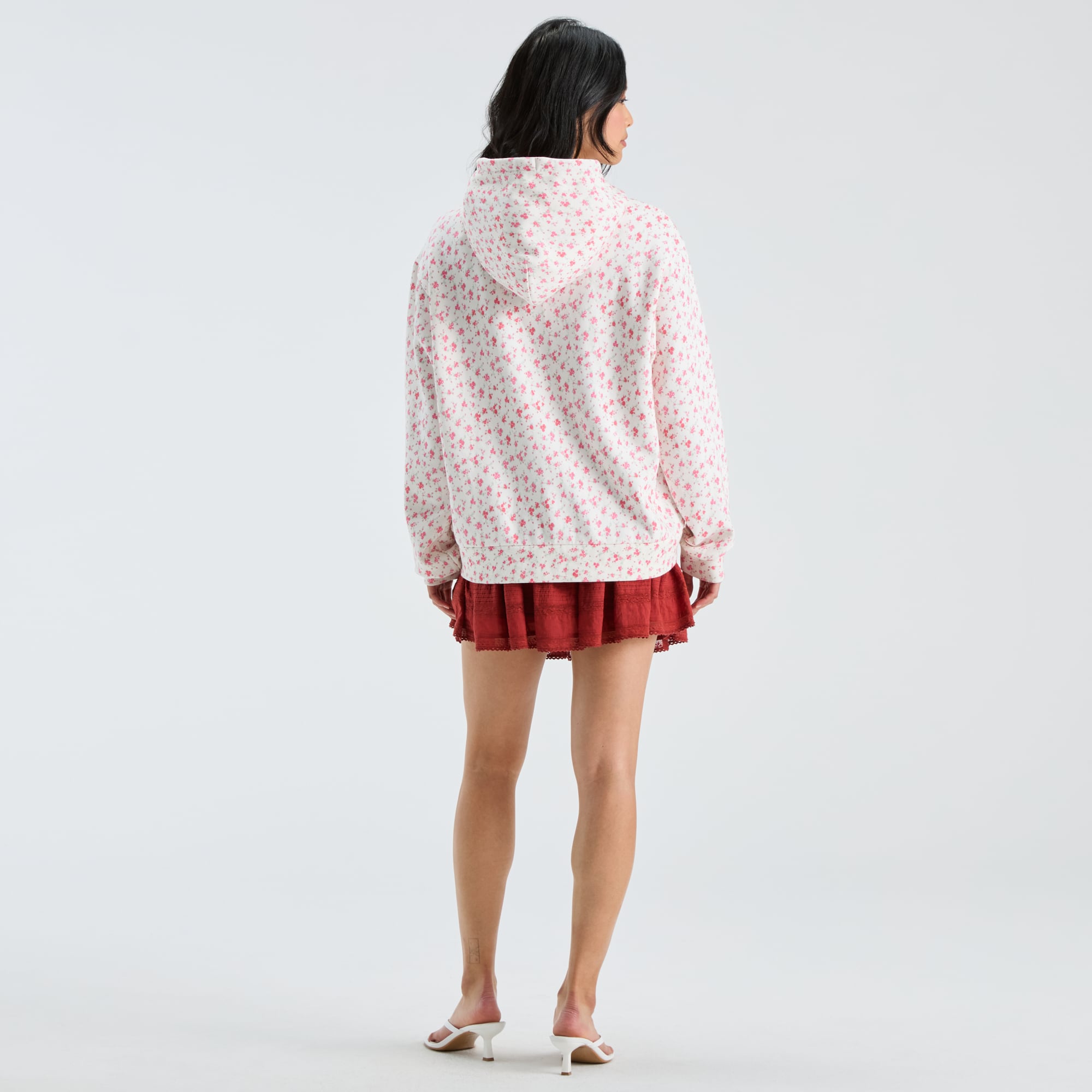 LoveShackFancy Women's White USC Trojans Nacova Hoodie