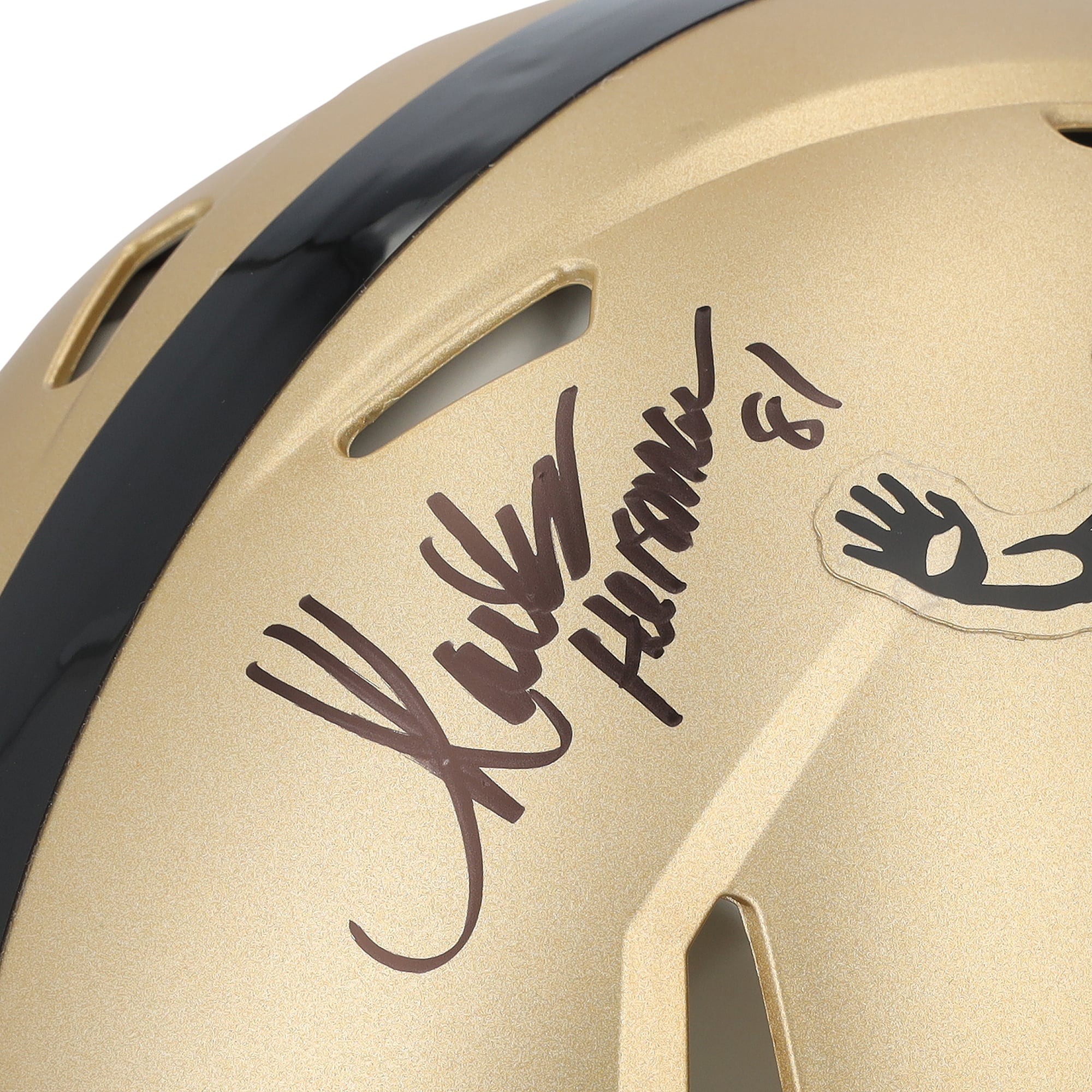 Casque Riddell Heisman Gold Speed ​​Authentic autographié par Marcus Allen, Carson Palmer et Caleb Williams des USC Trojans, avec plusieurs inscriptions Heisman