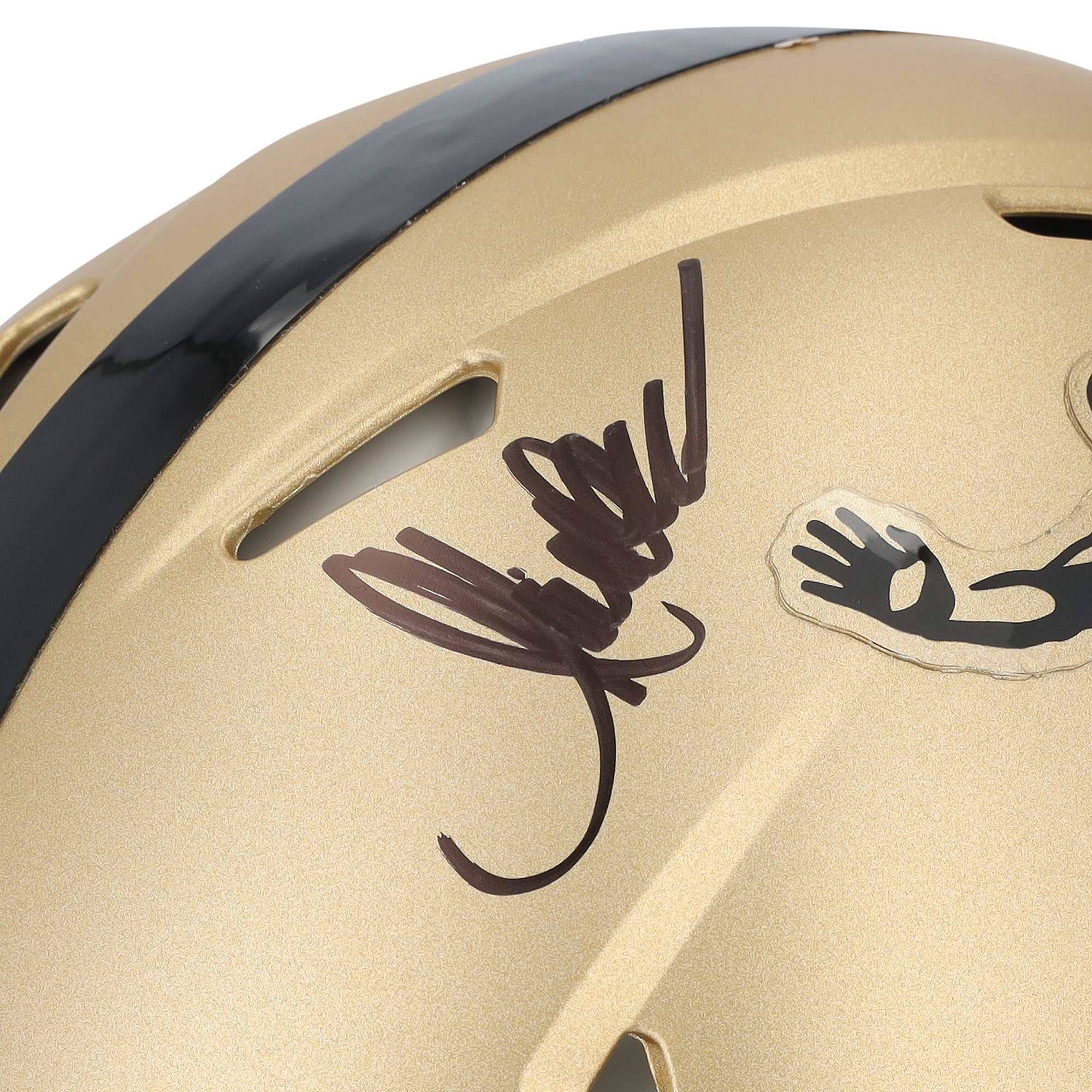 Casque Riddell Heisman Gold Speed ​​Authentic autographié par Marcus Allen, Carson Palmer et Caleb Williams des USC Trojans