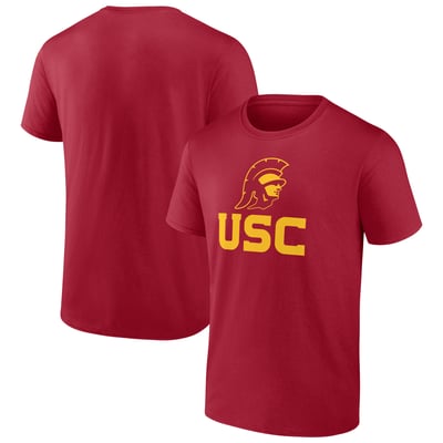 USC Trojans Team Lockup T-Shirt - Cardinal