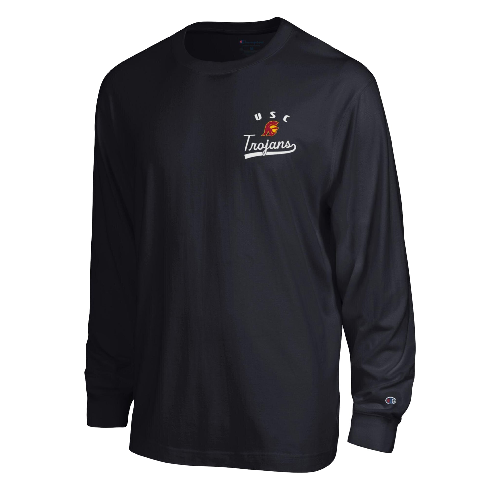 T-shirt à manches longues plastifié Champion noir USC Trojans All-Star pour homme