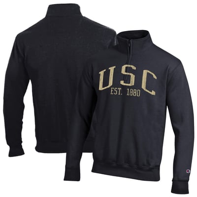  USC Trojans Champion Powerblend Quarter-Zip Pullover - Black