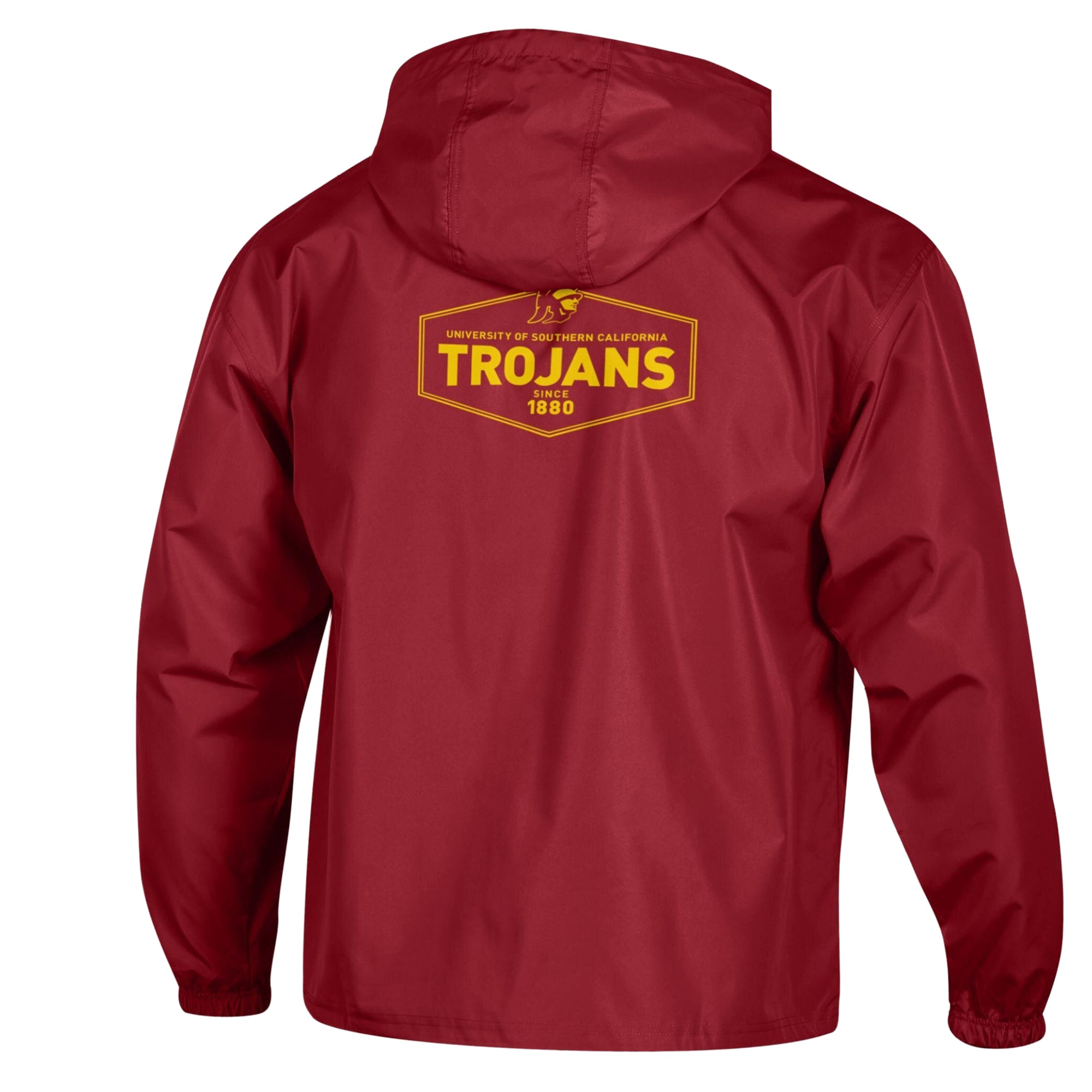 Men's Champion Cardinal USC Trojans Delay Packable Half-Zip Jacket