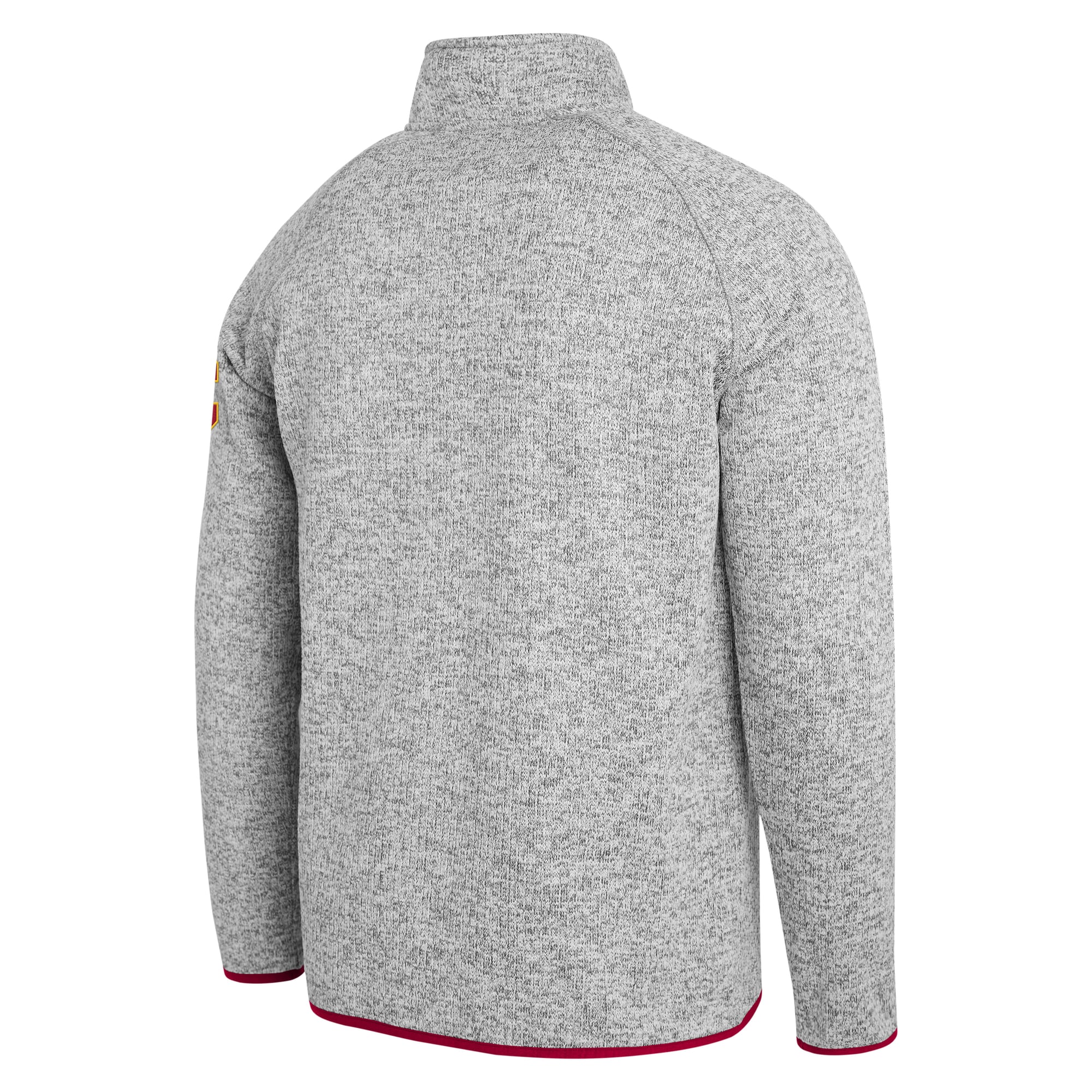 Pull en maille gris USC Trojans de la collection Darius Rucker pour homme par Fanatics, à col zippé.