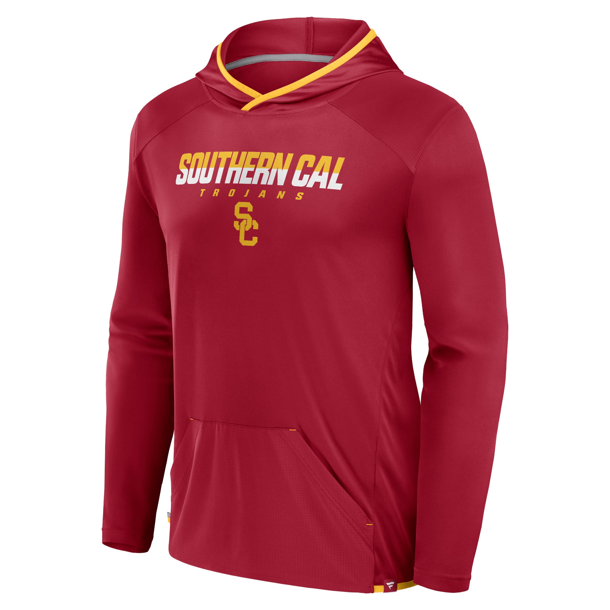 Men's Fanatics Cardinal/Gold USC Trojans Transitional Pullover Hooded T-Shirt