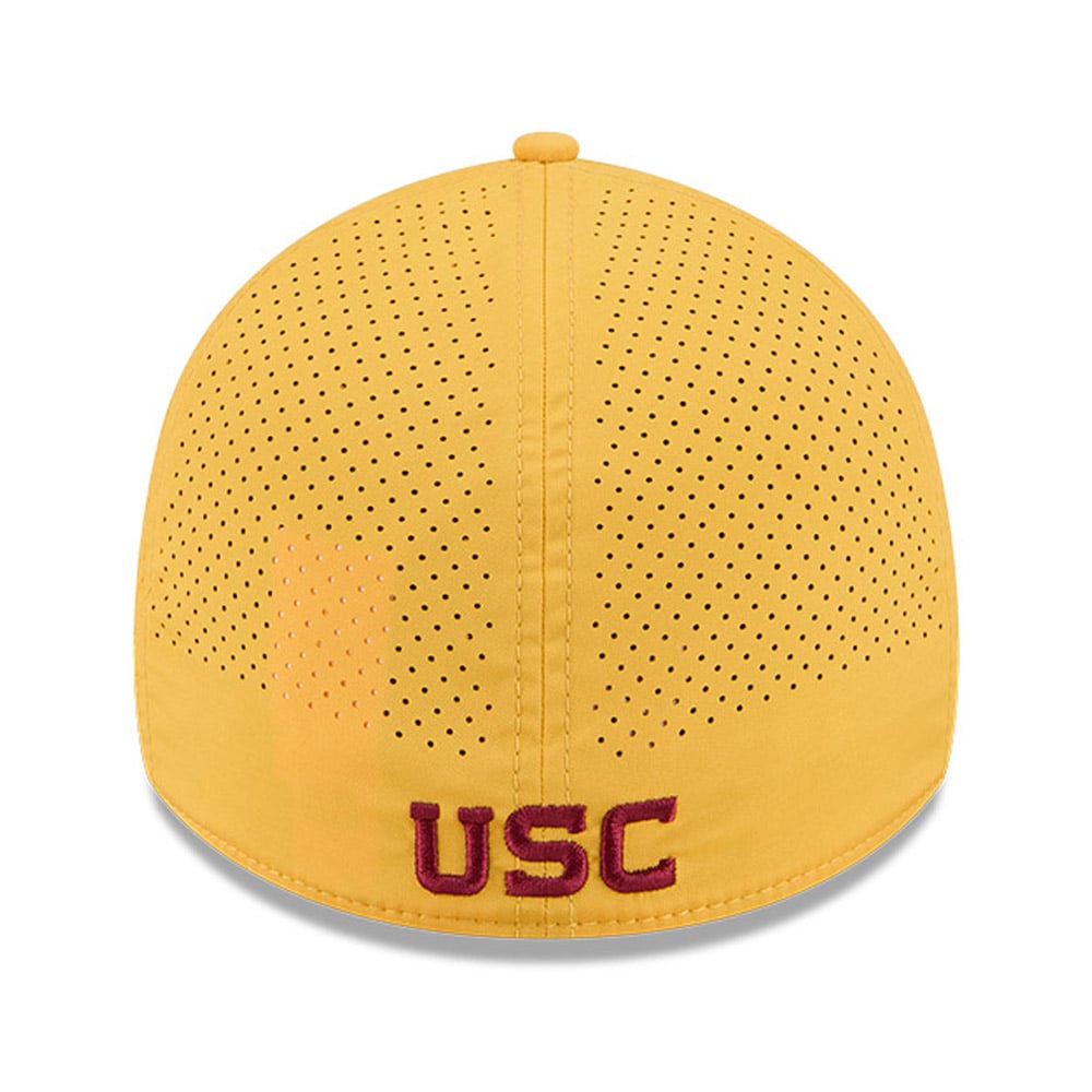 Casquette extensible New Era Gold USC Trojans Performance Rope 39THIRTY pour homme