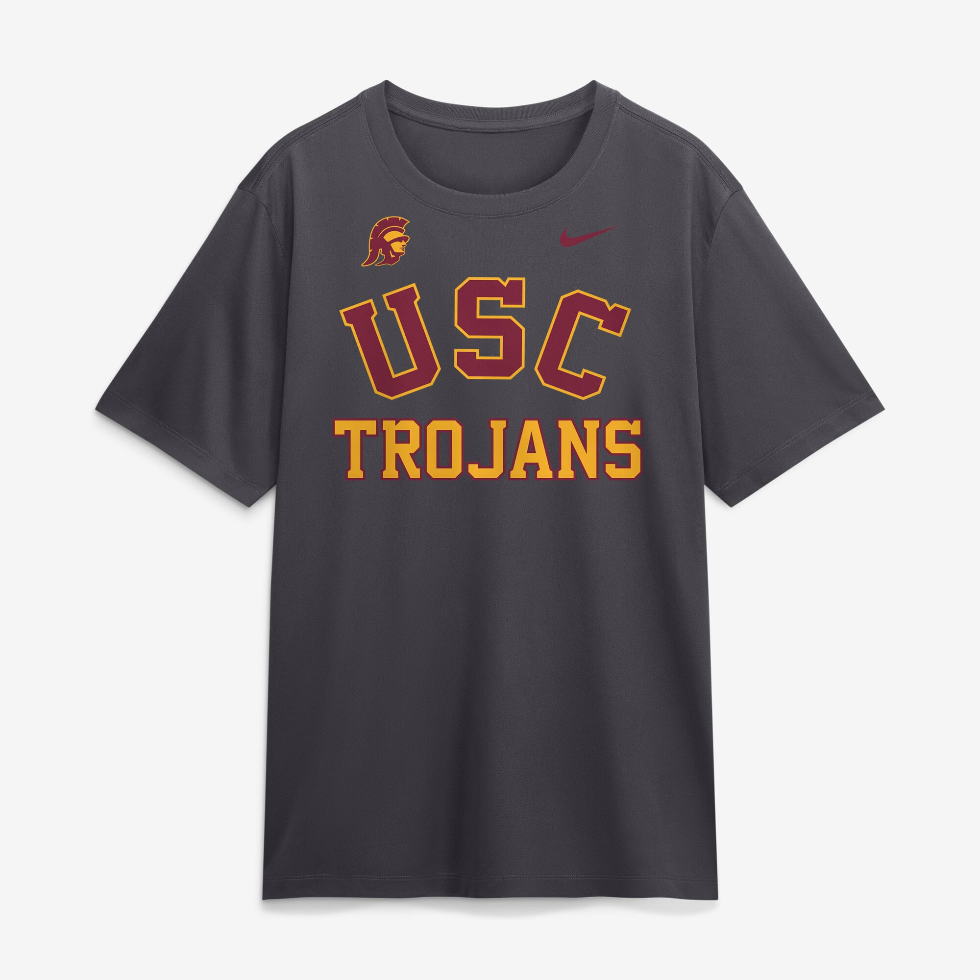 Men's Nike Anthracite USC Trojans Primetime Arch Mantra Legend Dri-FIT T-Shirt