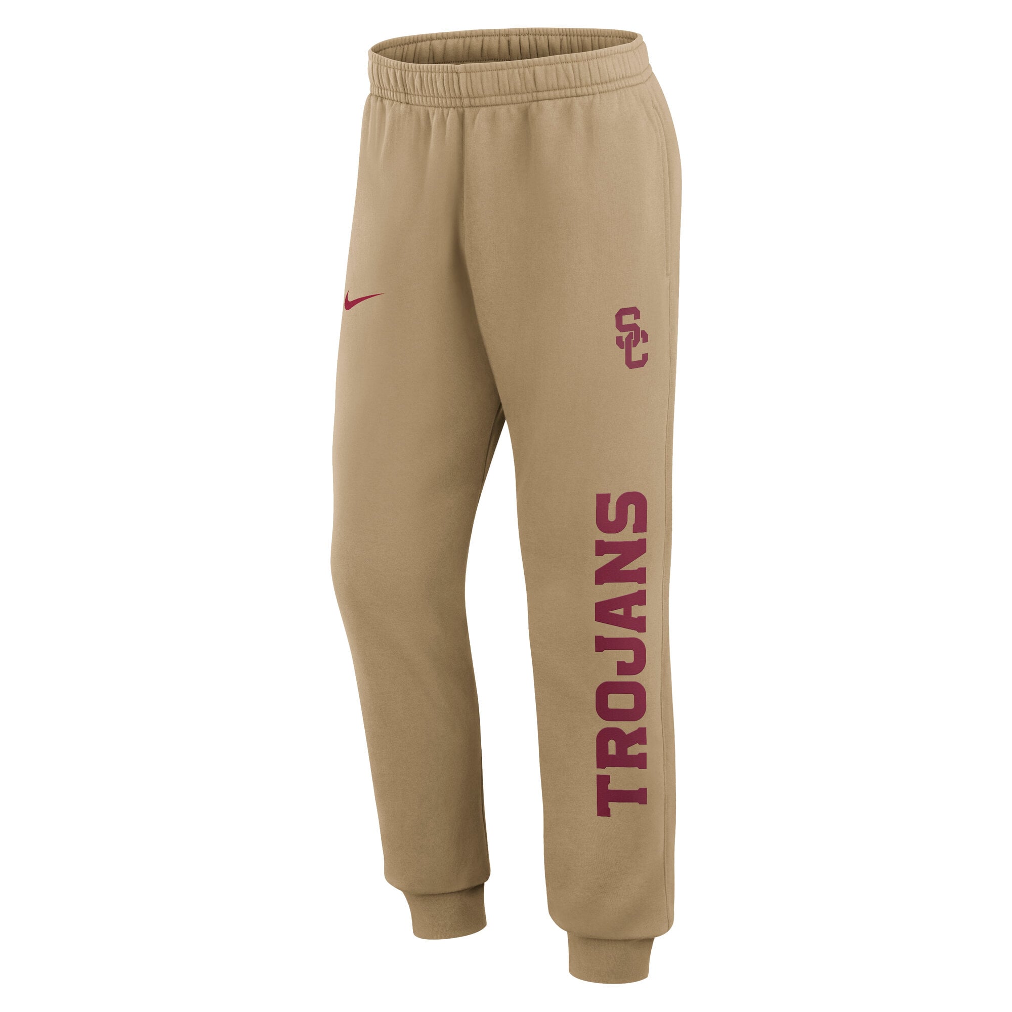 Pantalon de jogging en polaire beige Nike USC Trojans Primetime Club pour homme