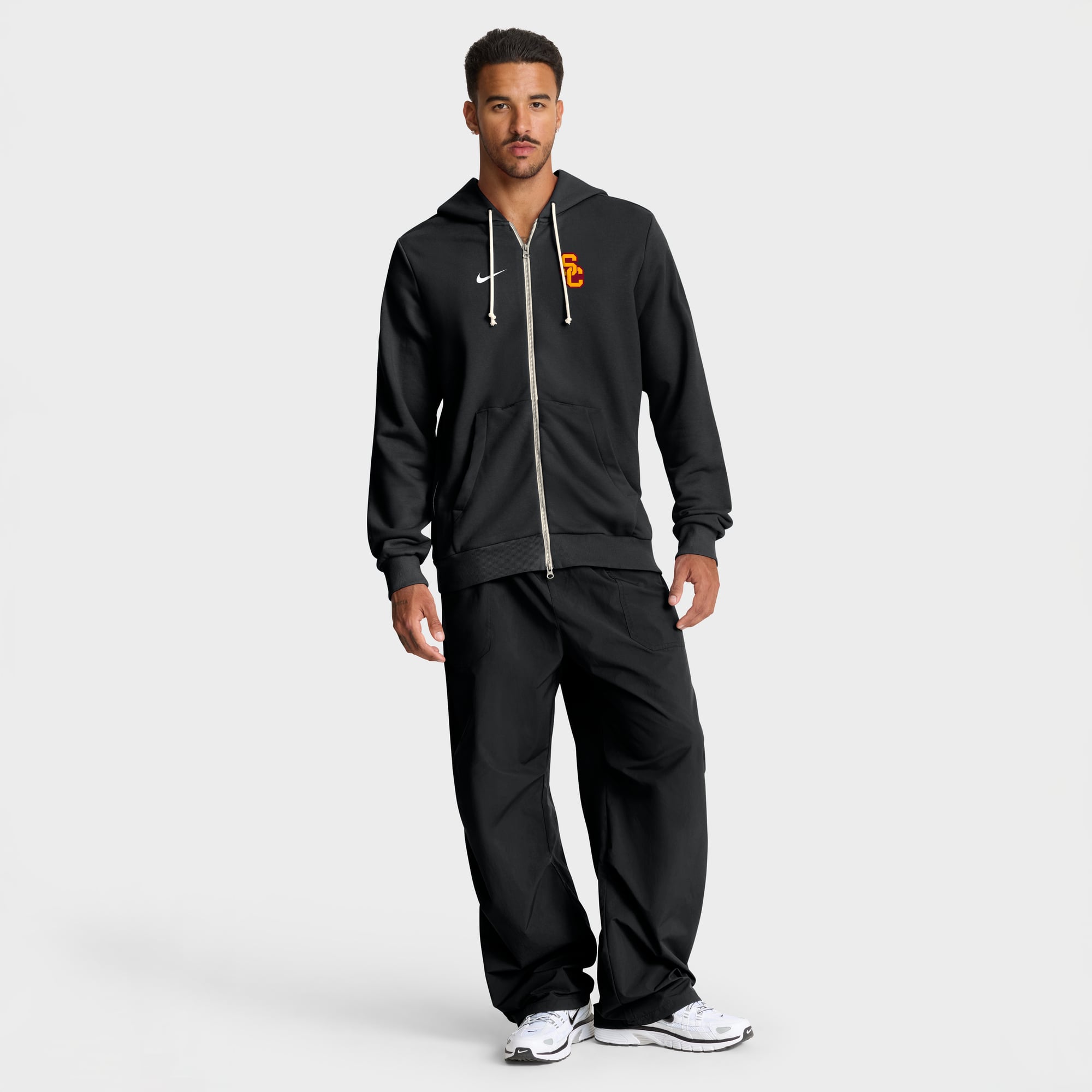 Men's Nike Cardinal USC Trojans 2025 Sideline Standard Issue Dri-FIT Full-Zip Hoodie