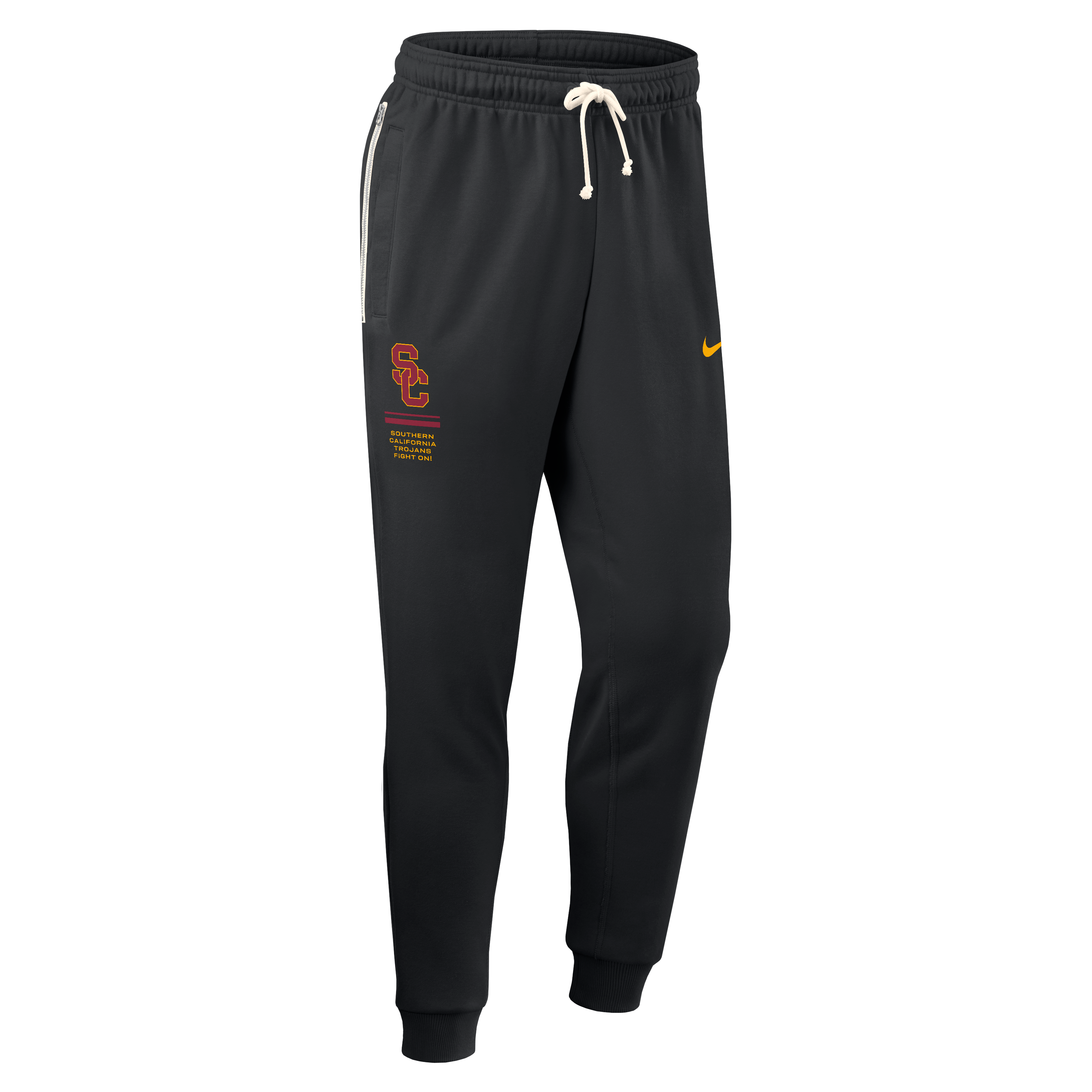 Men's Nike Black USC Trojans 2026 Sideline Standard Issue Dri-FIT Taper Pants
