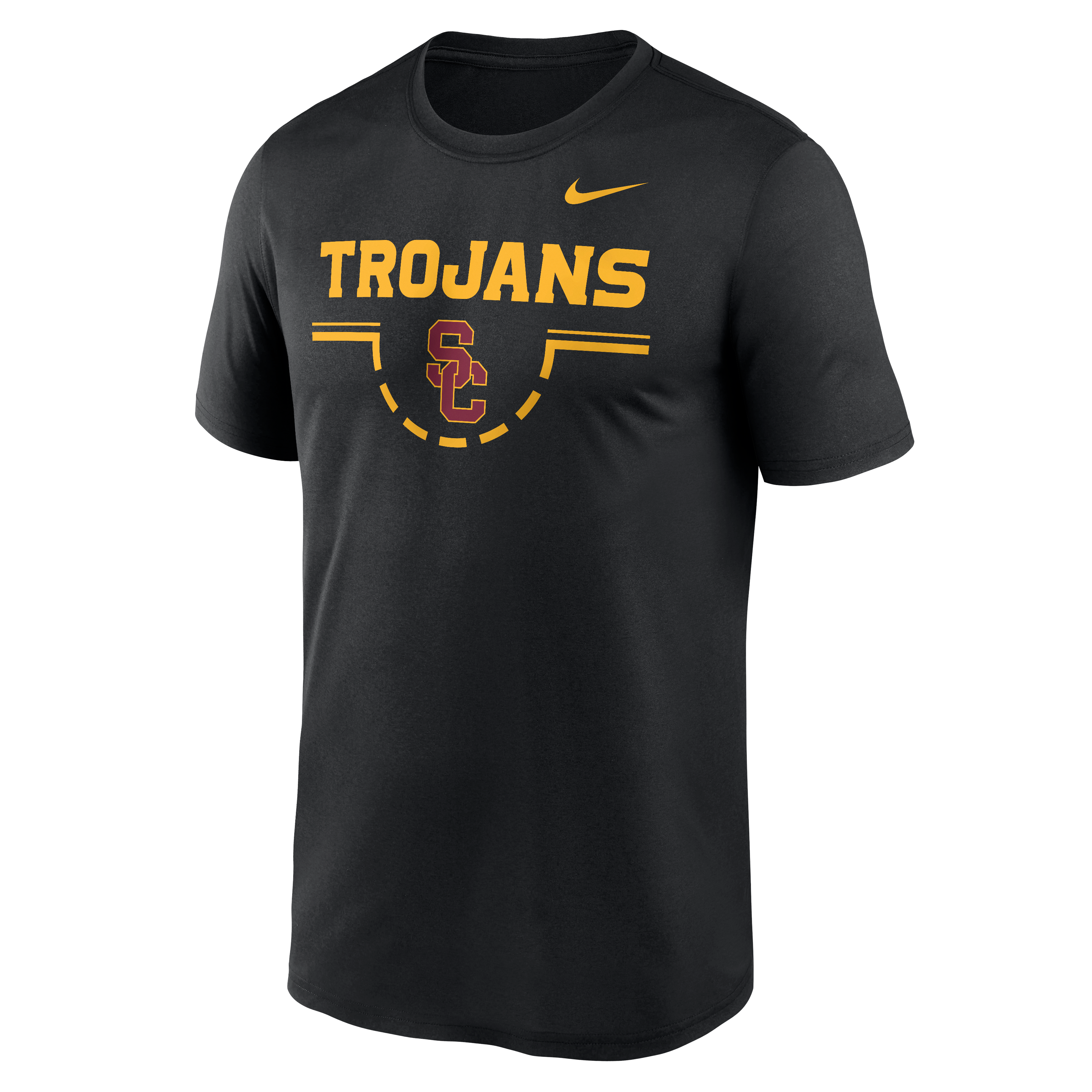 T-shirt Nike noir pour homme USC Trojans Courtside Legend