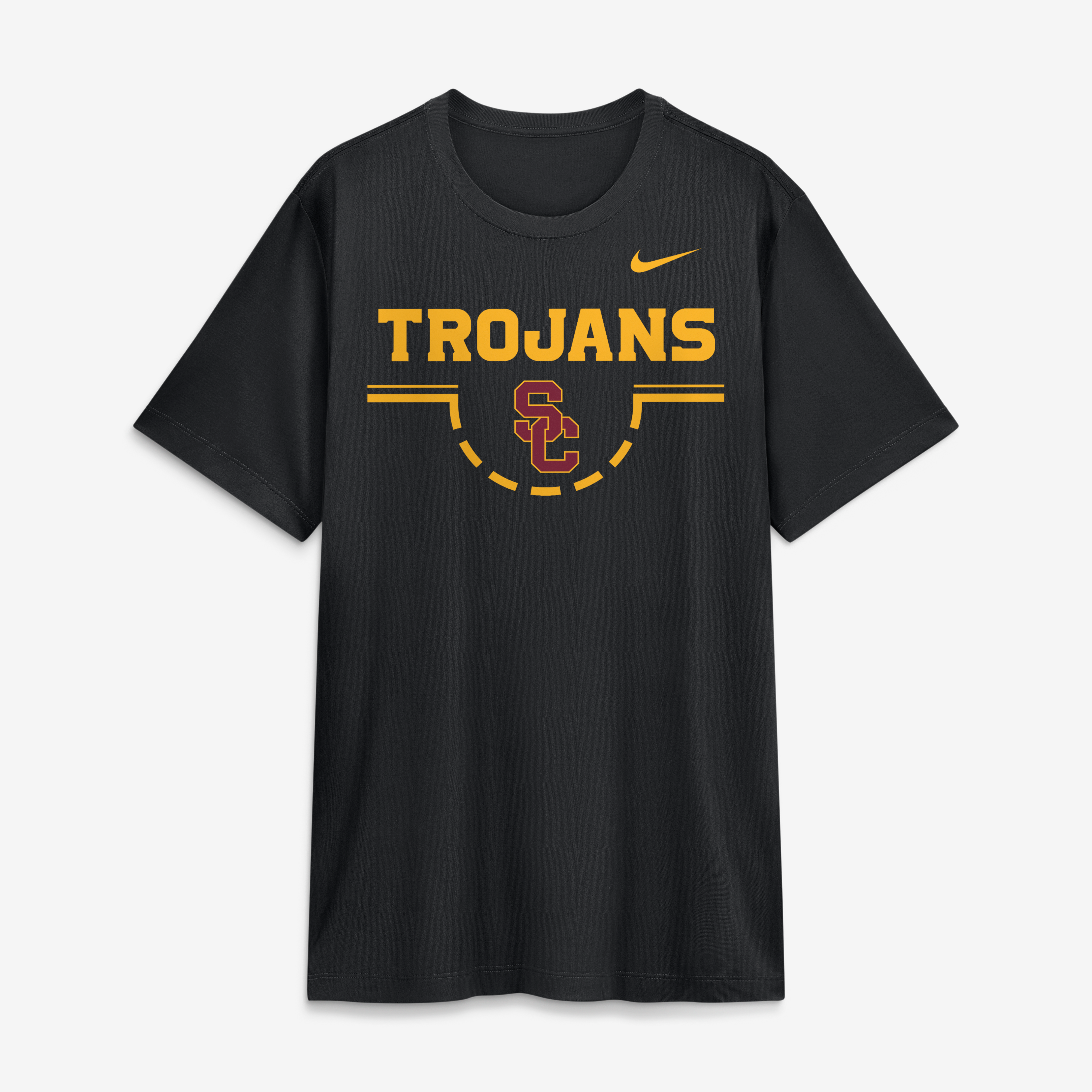 T-shirt Nike noir pour homme USC Trojans Courtside Legend