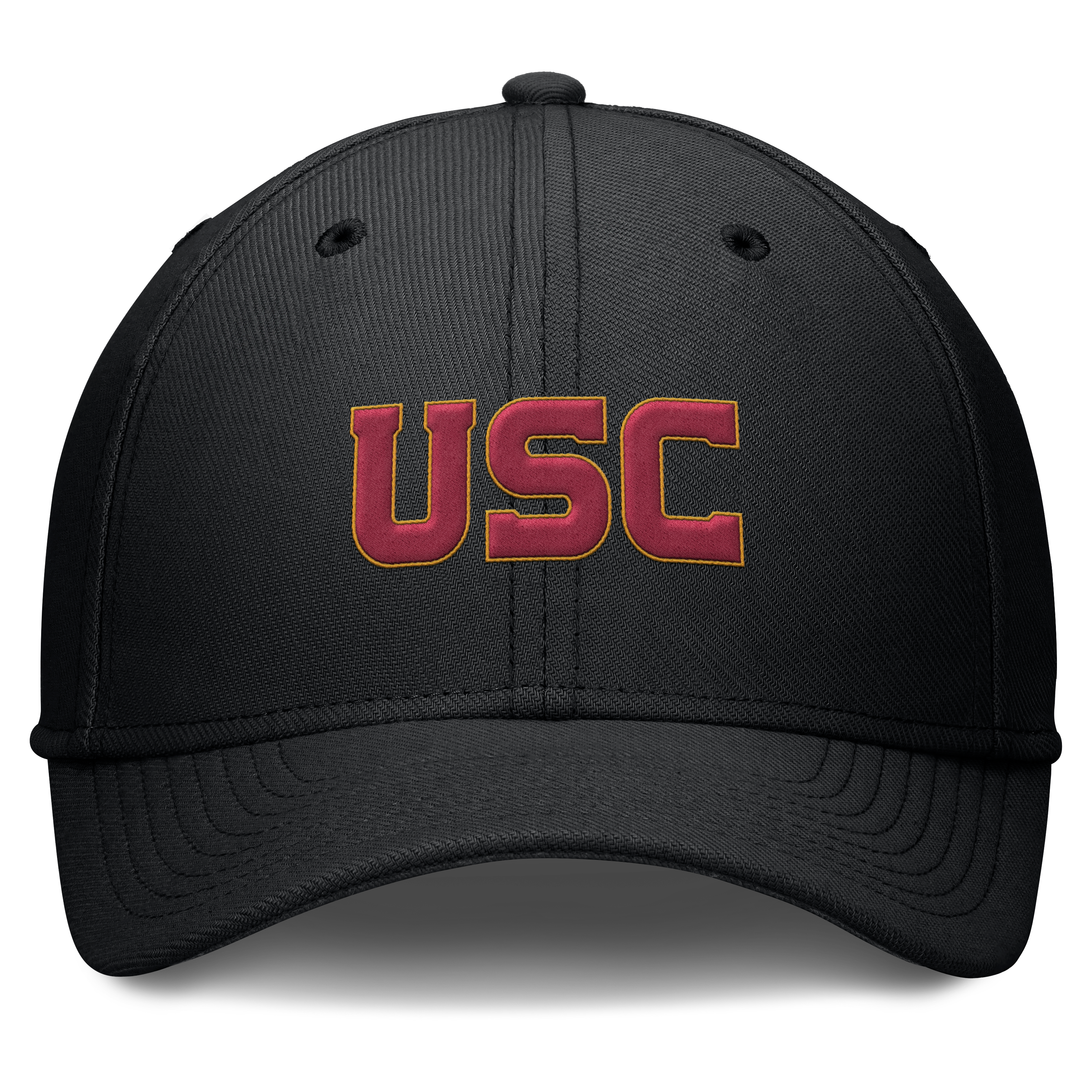 Men's Nike Cardinal USC Trojans Rise SwooshFlex Dri-FIT Hat