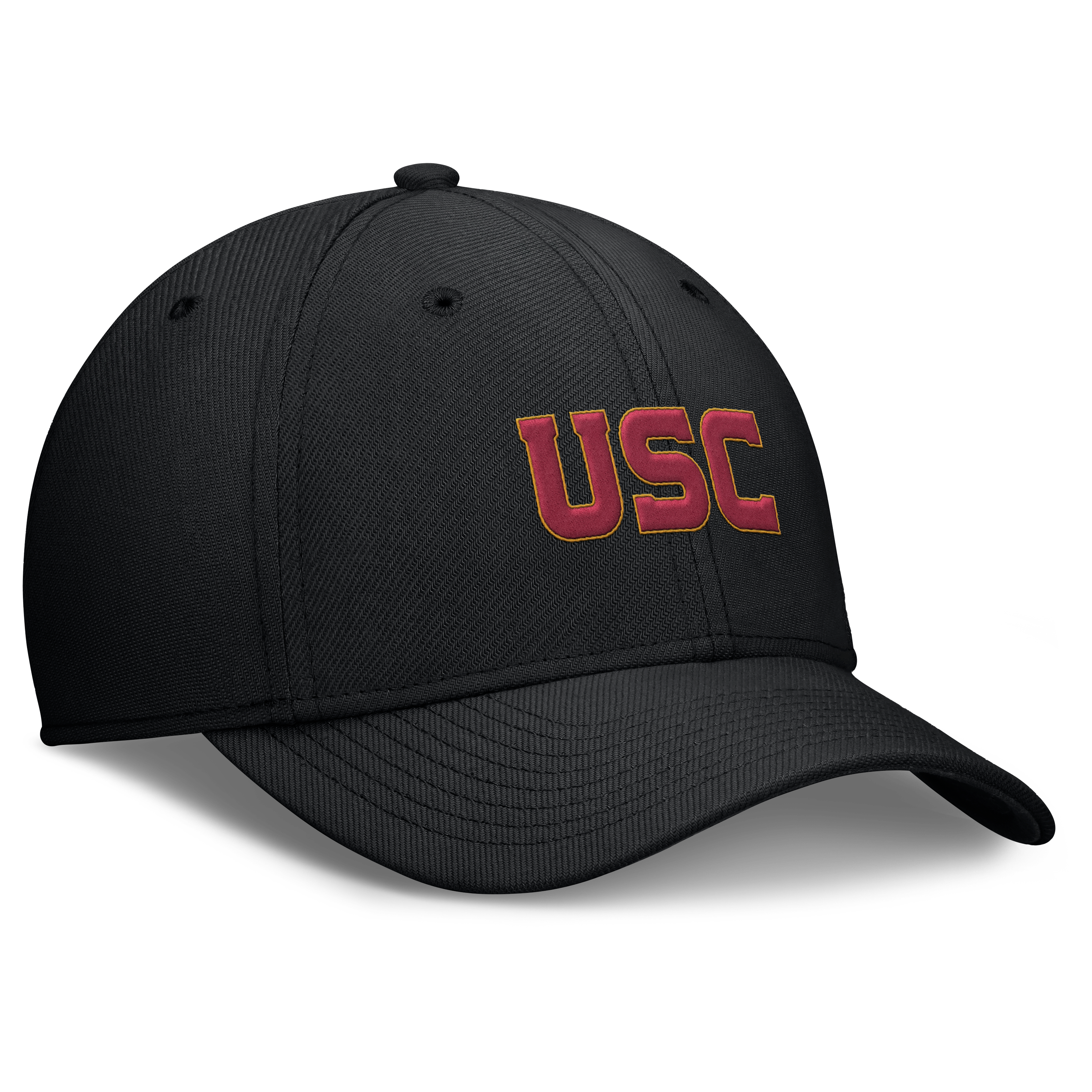 Men's Nike Cardinal USC Trojans Rise SwooshFlex Dri-FIT Hat