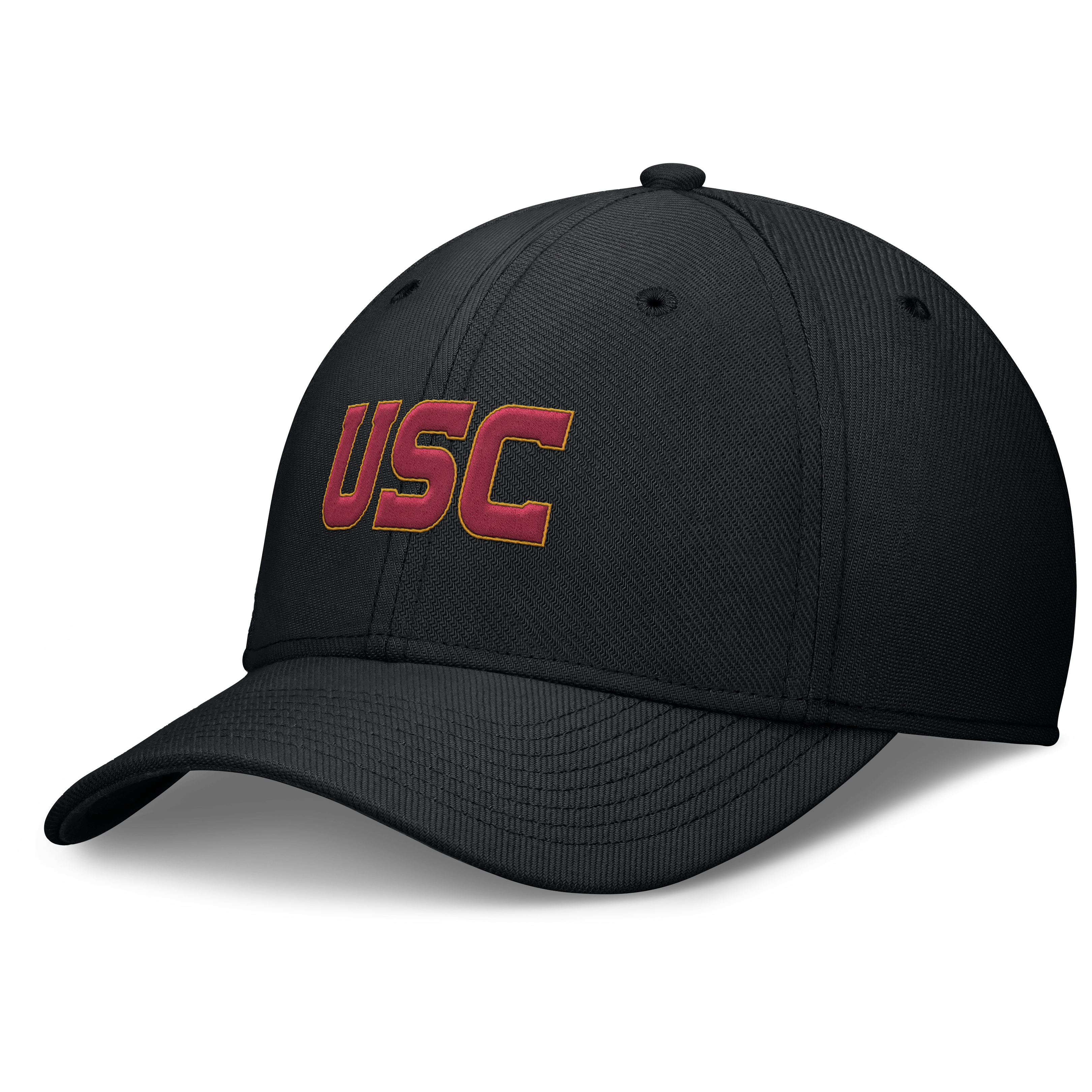 Men's Nike Cardinal USC Trojans Rise SwooshFlex Dri-FIT Hat
